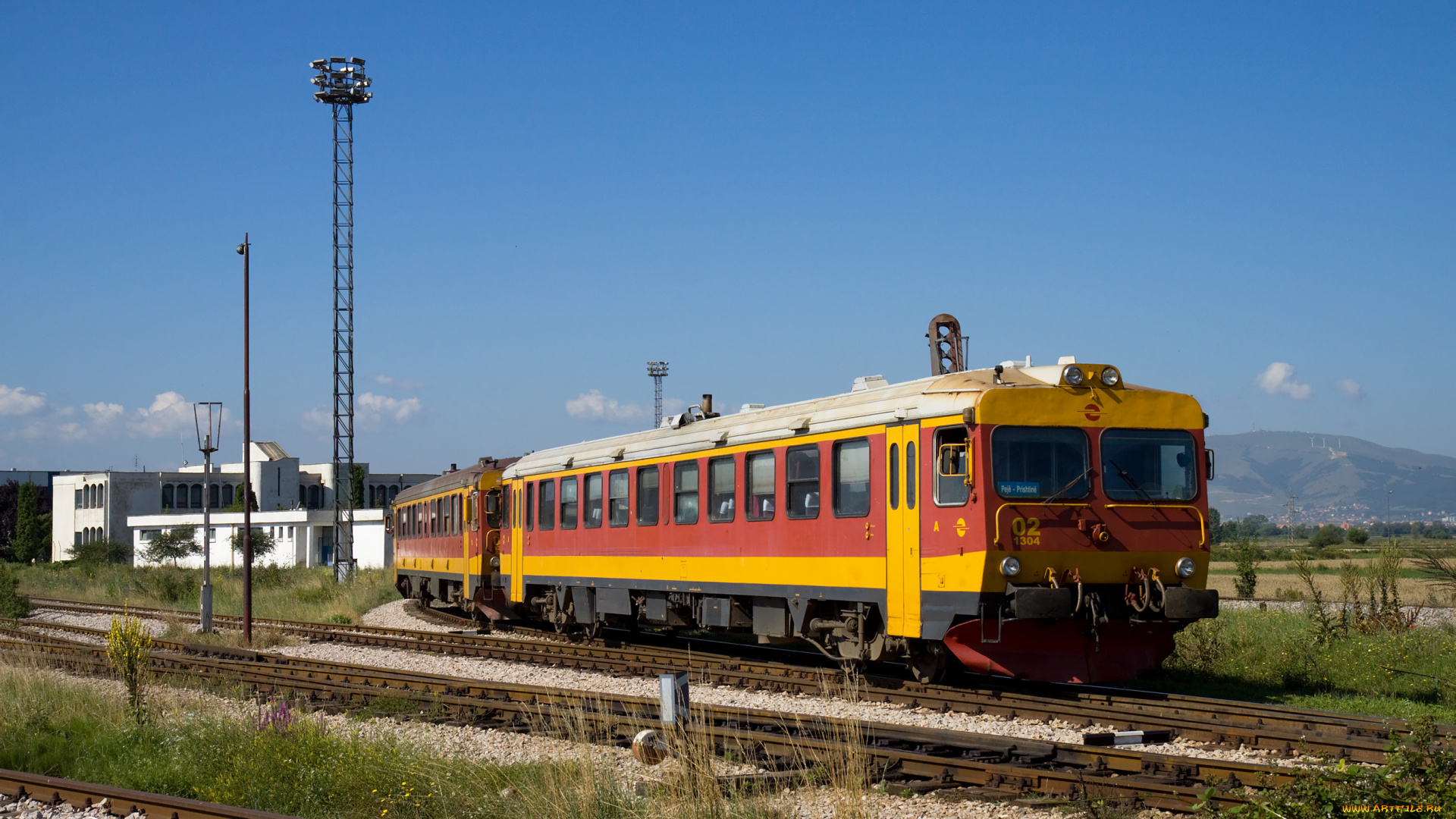 техника, поезда, рельсы, поворот, поезд