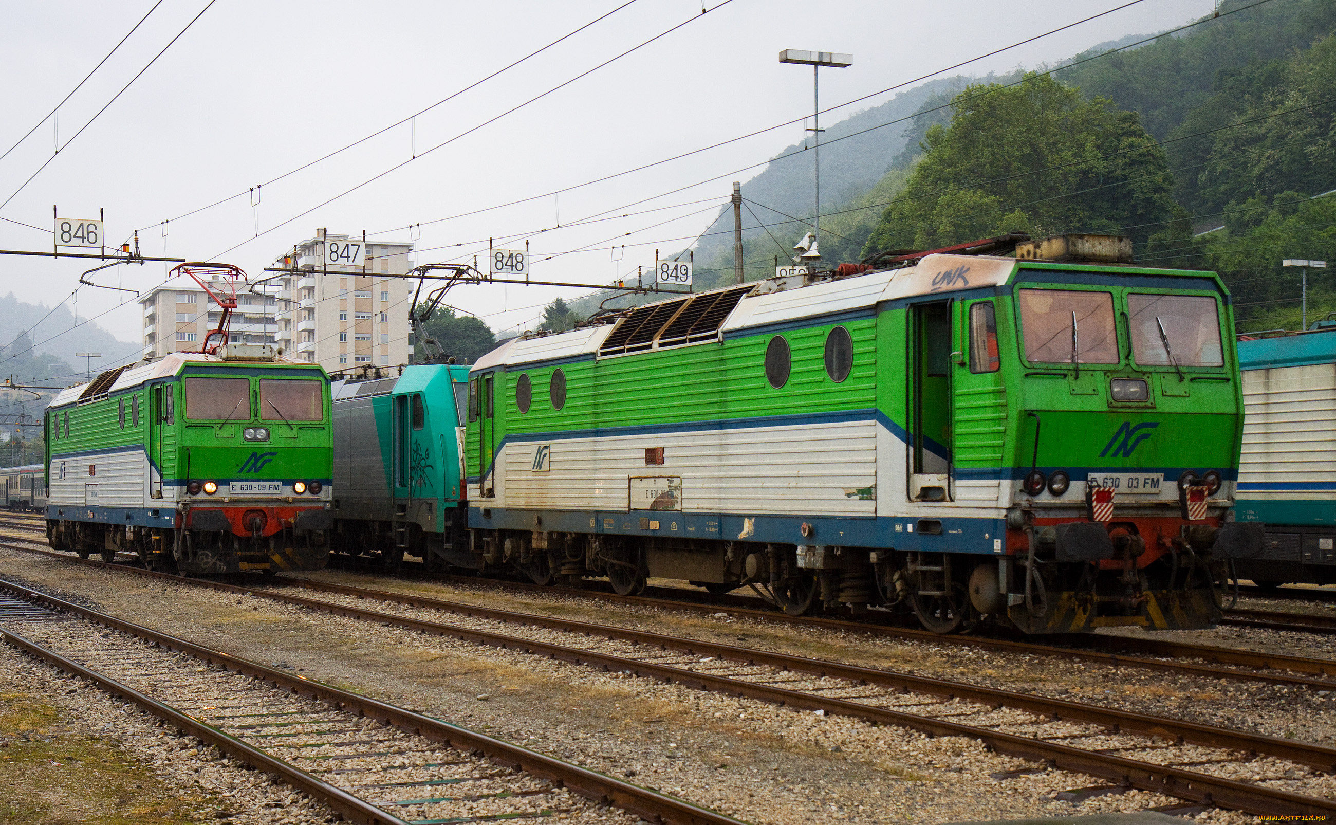 техника, локомотивы, рельсы