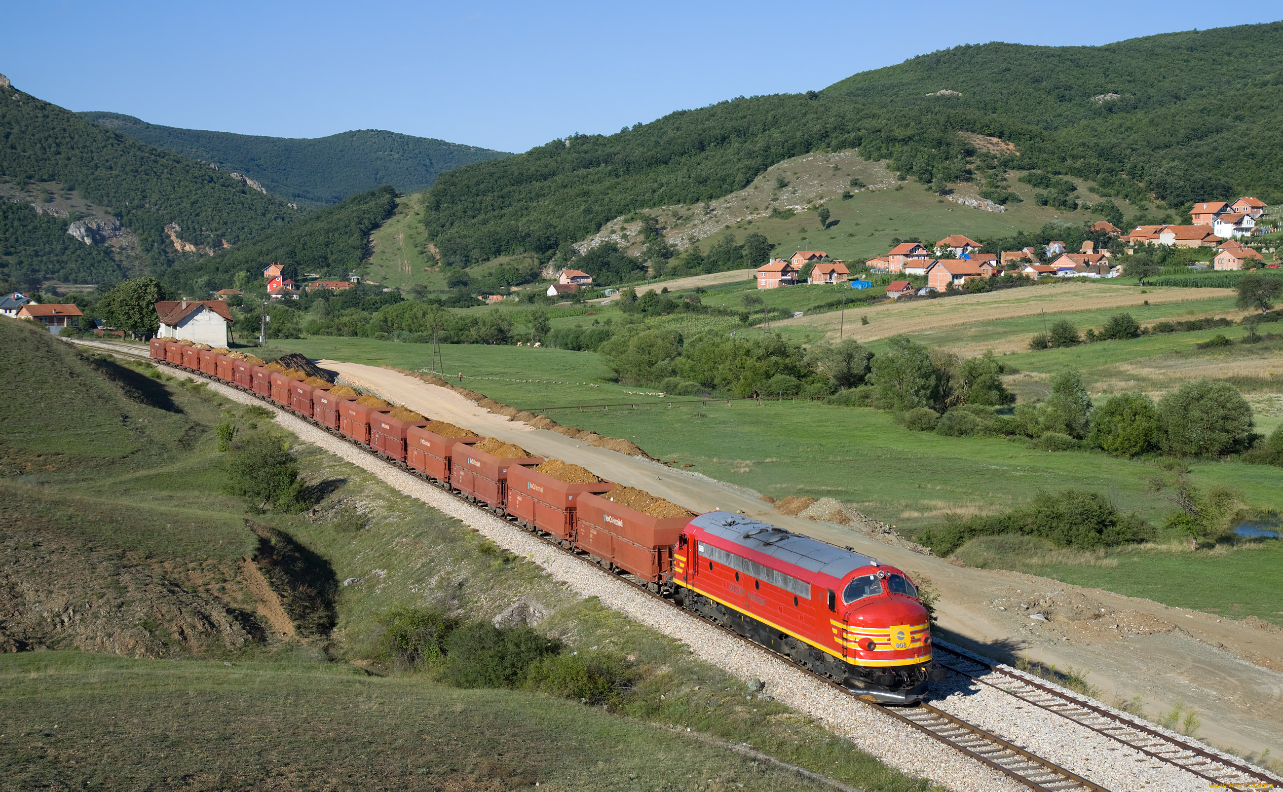 техника, поезда, состав, товарняк