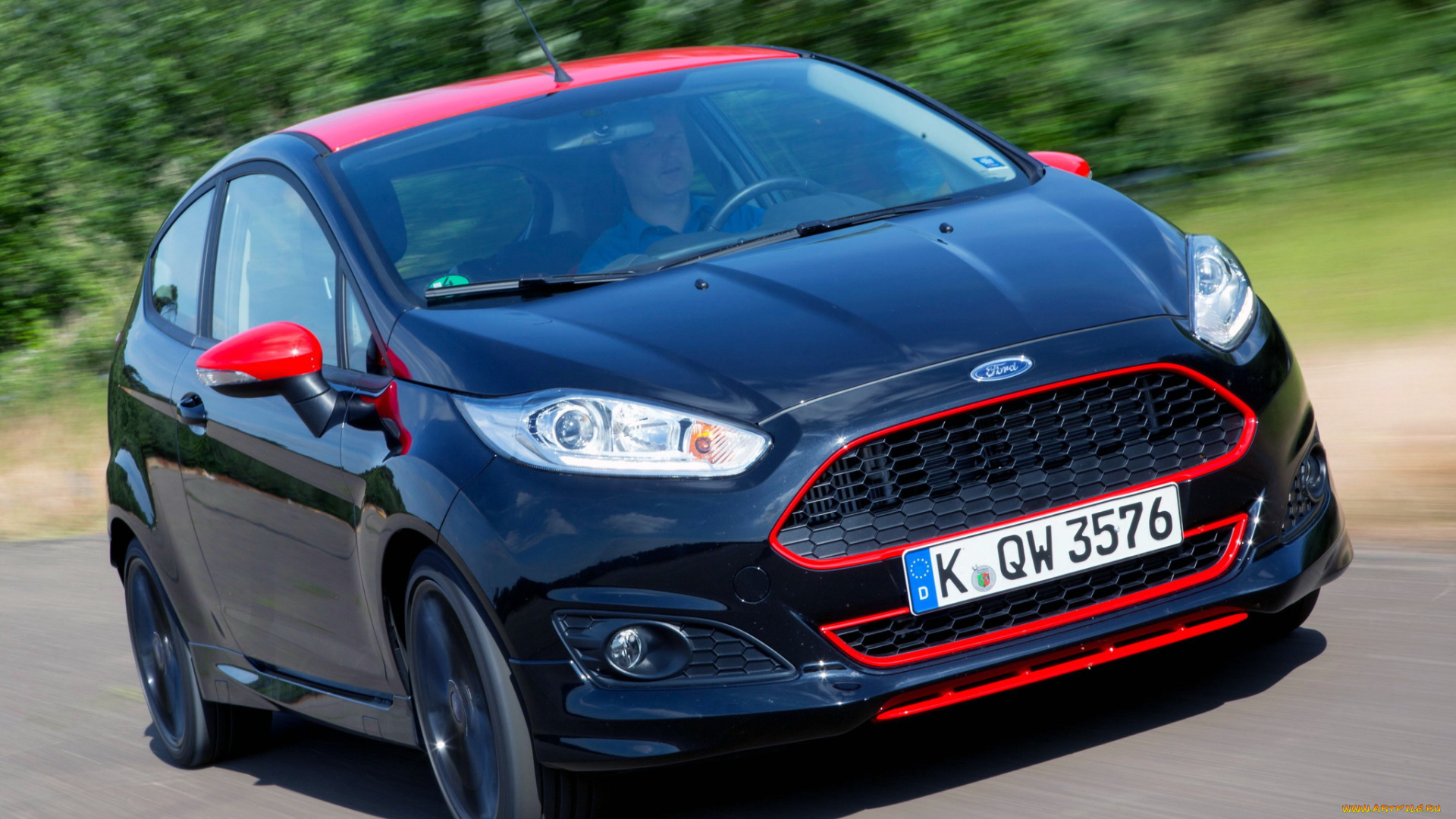 автомобили, ford, fiesta, темный, 2014г, sport