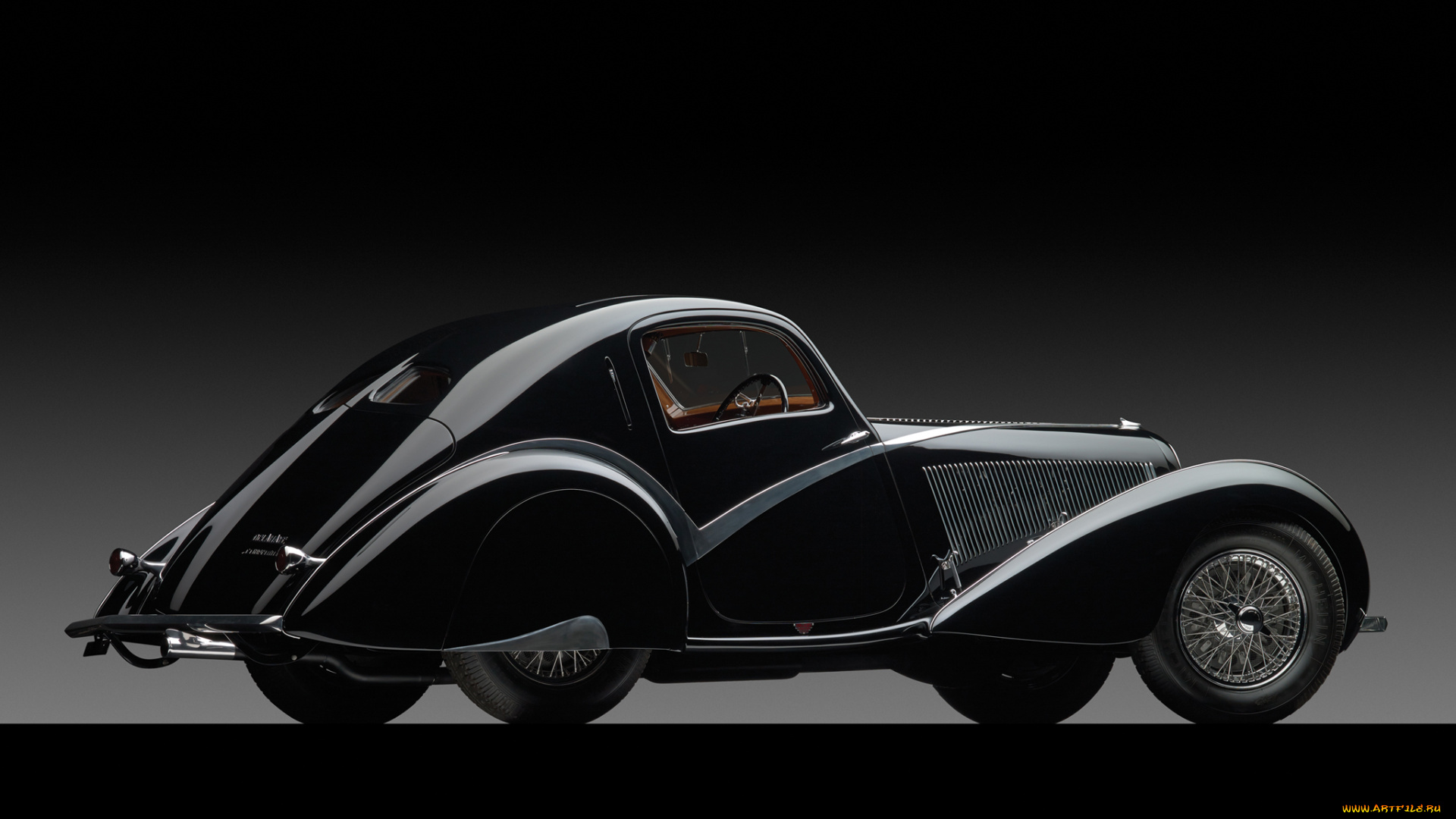 автомобили, классика, темный, 1936г, figoni, -falaschi, coupe, court, competition, 135, delahaye