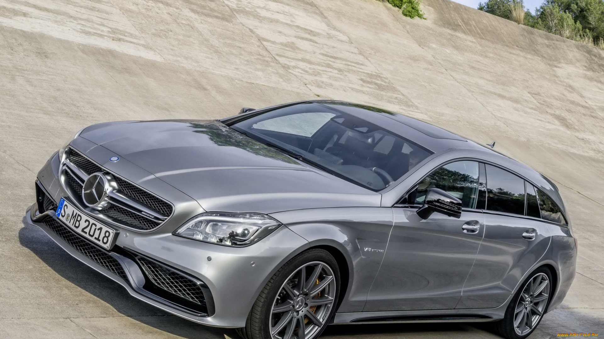 автомобили, mercedes-benz, cls, 63, brake, amg, shooting, s-model, светлый, x218, 2014г