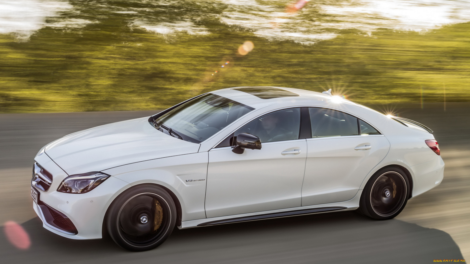 автомобили, mercedes-benz, x218, brake, shooting, s-model, amg, cls, 63, светлый, 2014г