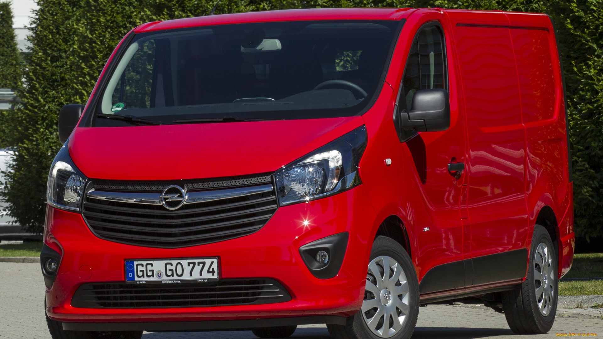 автомобили, opel, van, vivaro, красный, 2014г, biturbo