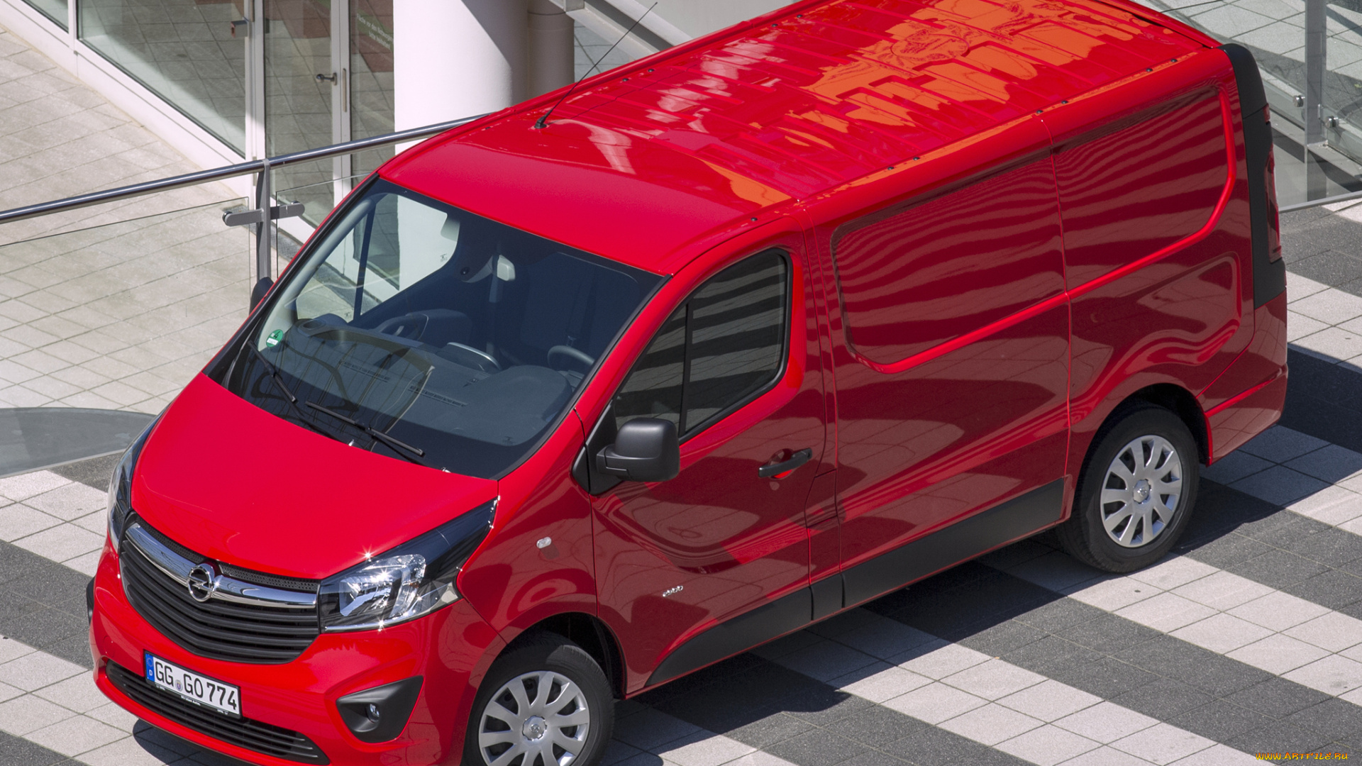 автомобили, opel, vivaro, biturbo, красный, 2014г, van