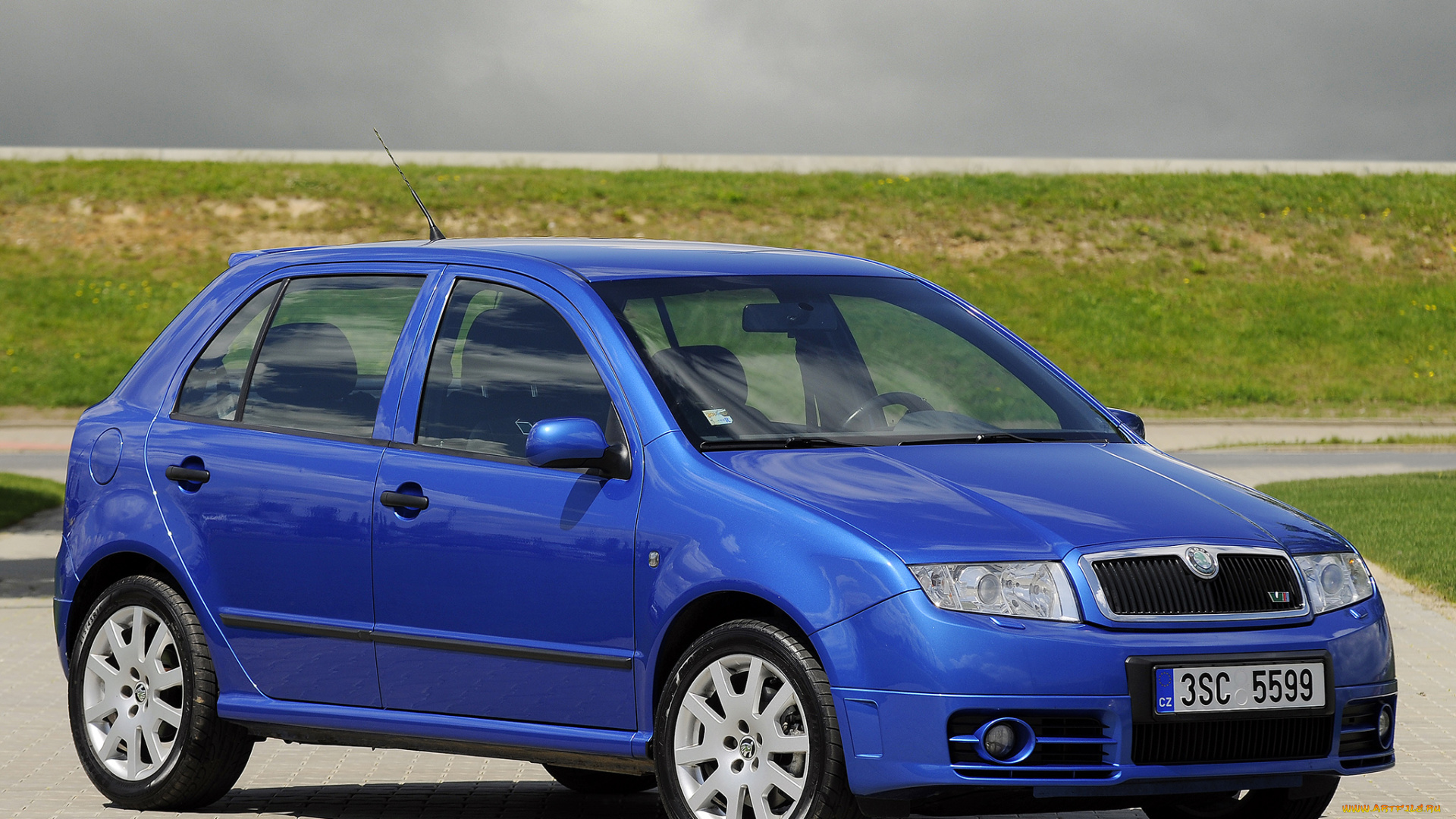 автомобили, skoda, 6y, rs, fabia, синий