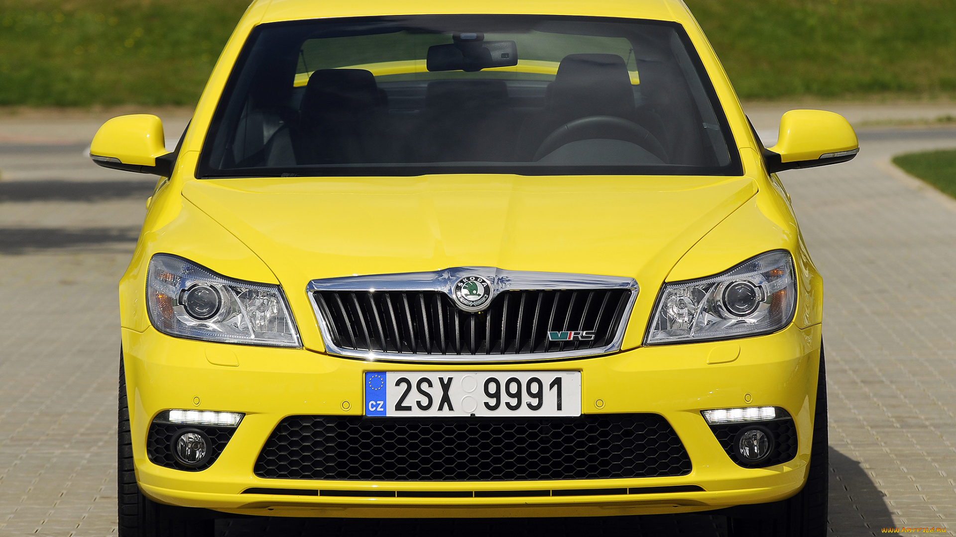 автомобили, skoda, octavia, rs, желтый, 1z