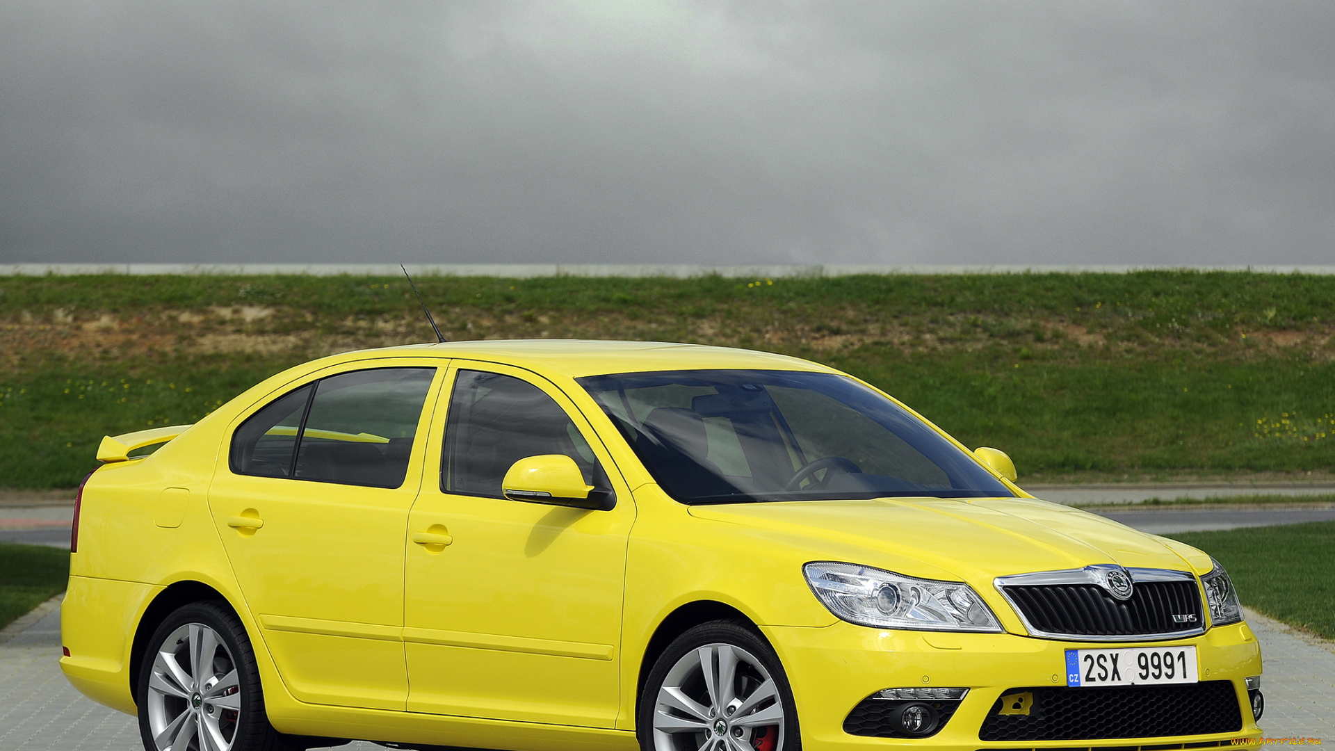 автомобили, skoda, желтый, 1z, octavia, rs