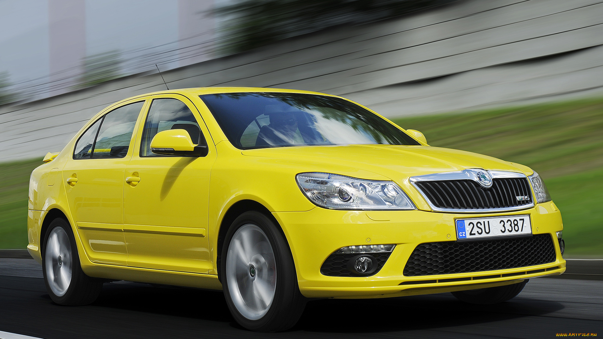 автомобили, skoda, желтый, 1z, octavia, rs