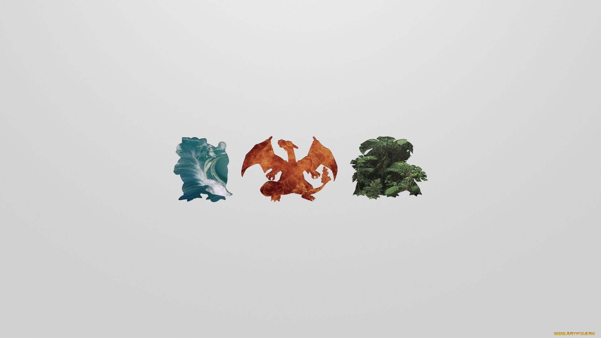 рисованные, минимализм, blastoise, charizard, venusaur, pokemon, бластойс, чаризард, венузавр, покемон