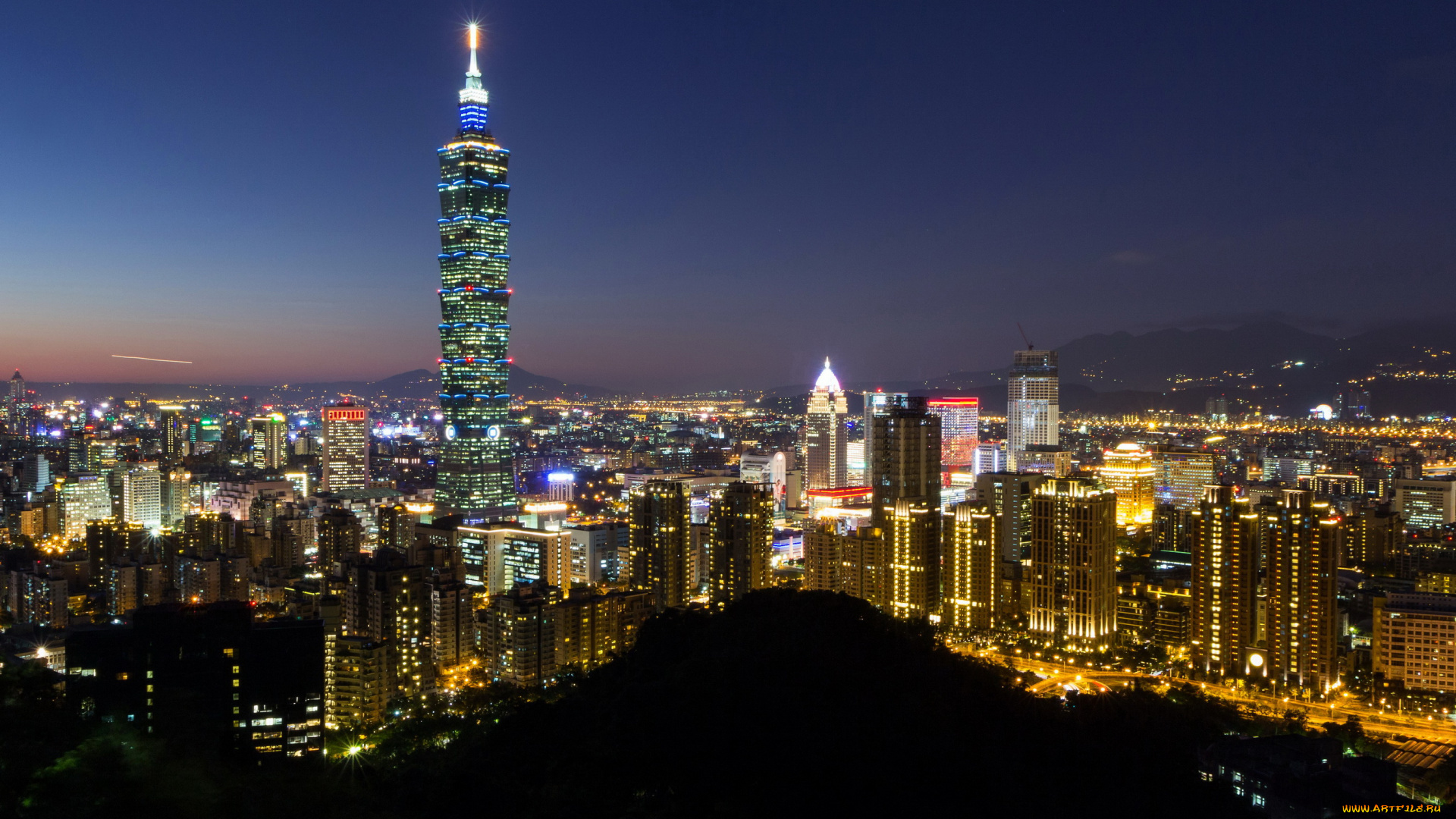 тайбэй, тайвань, китай, города, тайбэй, , тайвань, дома, огни, ночь, китай, taiwan, china, taipei