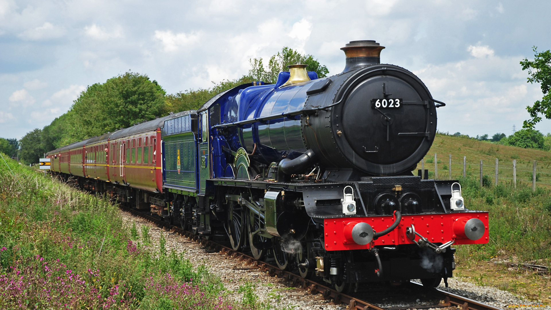 техника, паровозы, железная, дорога, рельсы, паровоз, вагоны