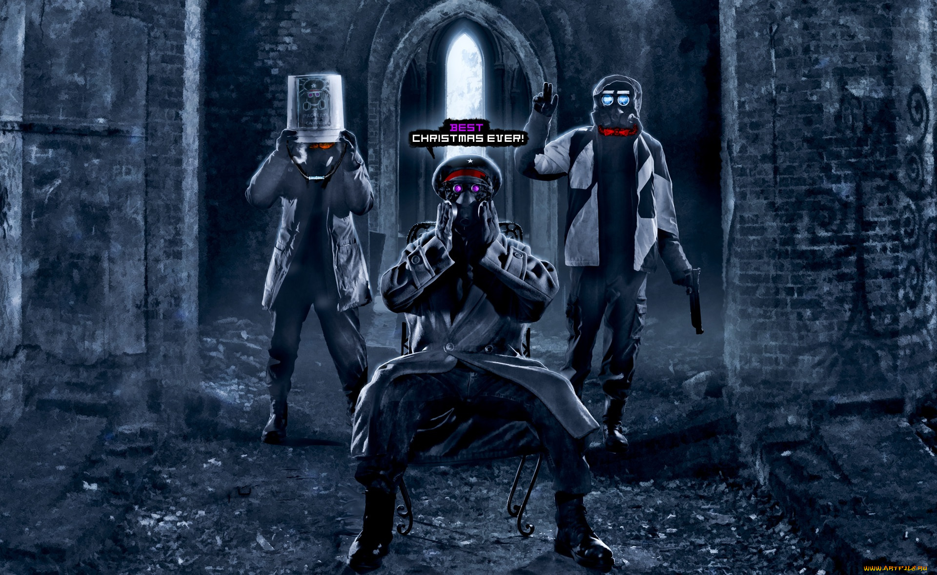 фэнтези, люди, капитан, ведро, комната, арт, романтика, апокалипсиса