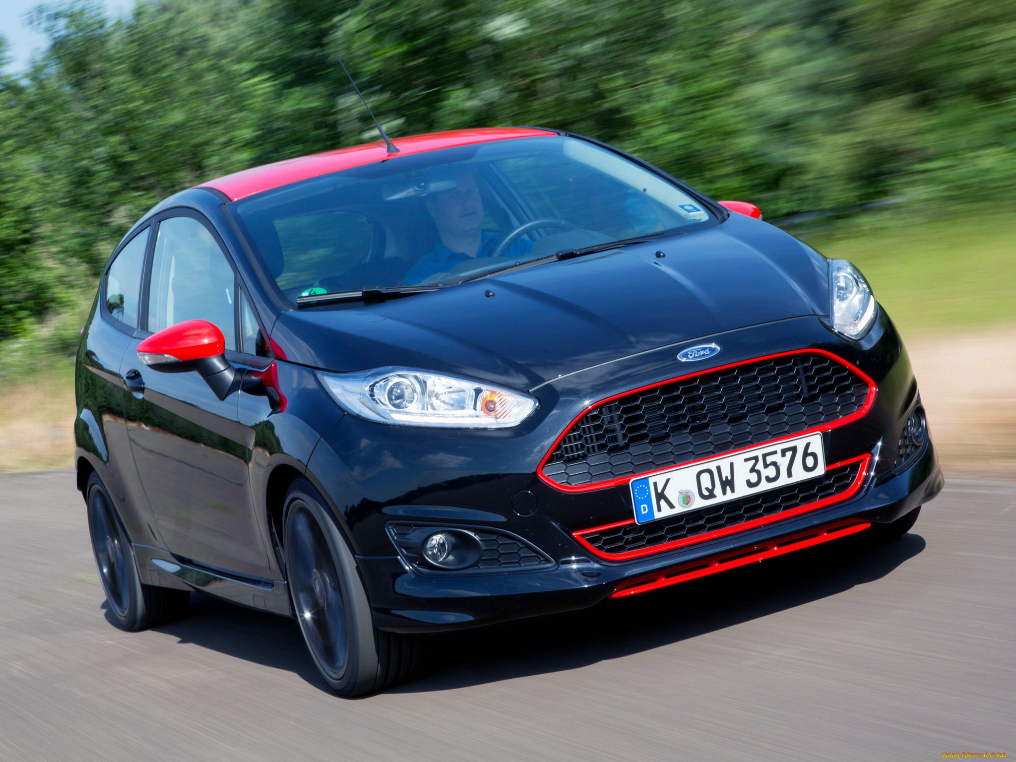автомобили, ford, fiesta, темный, 2014г, sport