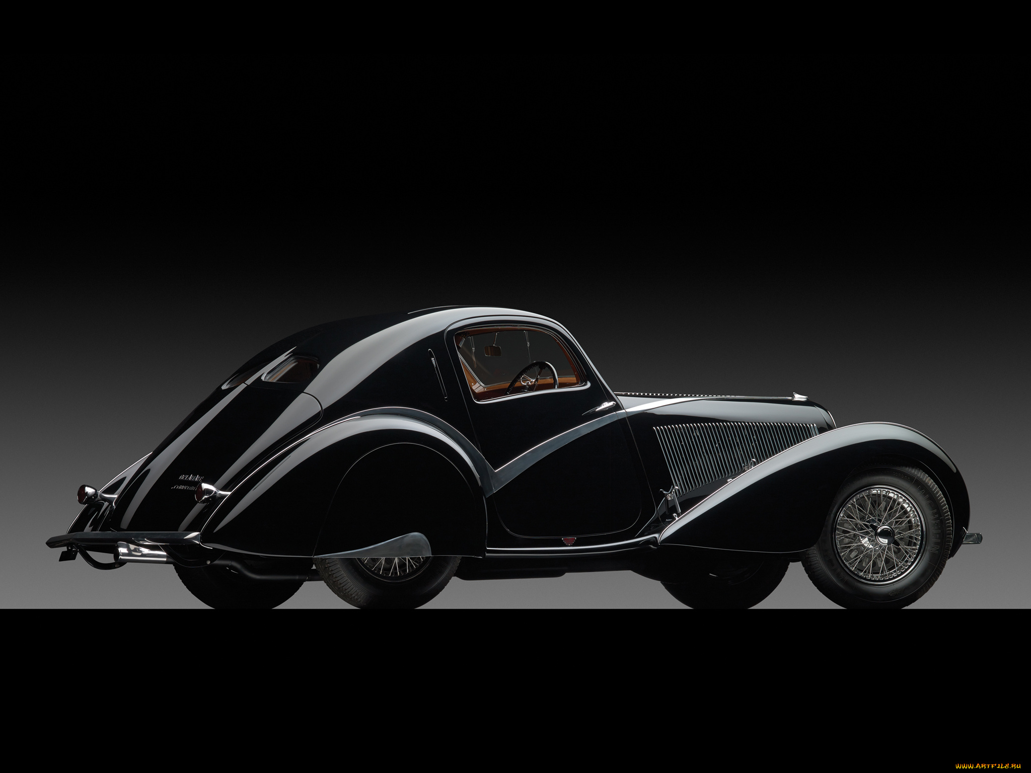 автомобили, классика, темный, 1936г, figoni, -falaschi, coupe, court, competition, 135, delahaye