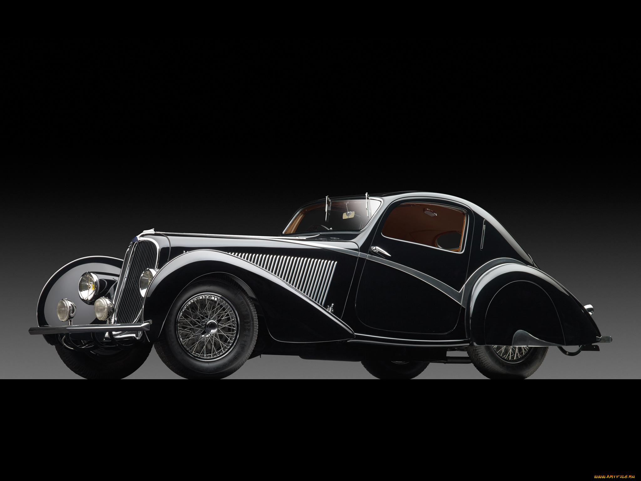 автомобили, классика, темный, figoni, -falaschi, 1936г, court, coupe, delahaye, competition, 135