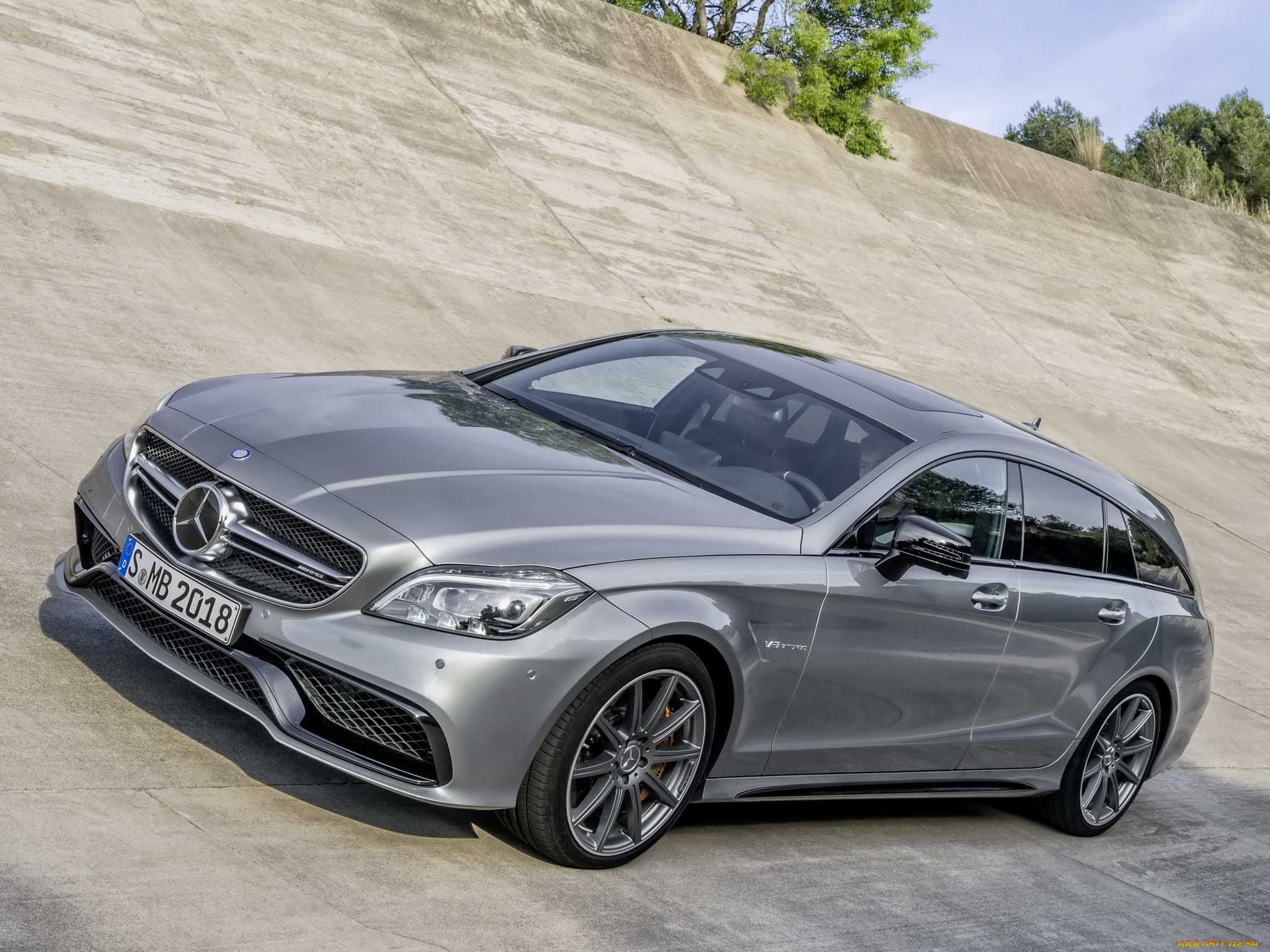 автомобили, mercedes-benz, cls, 63, brake, amg, shooting, s-model, светлый, x218, 2014г