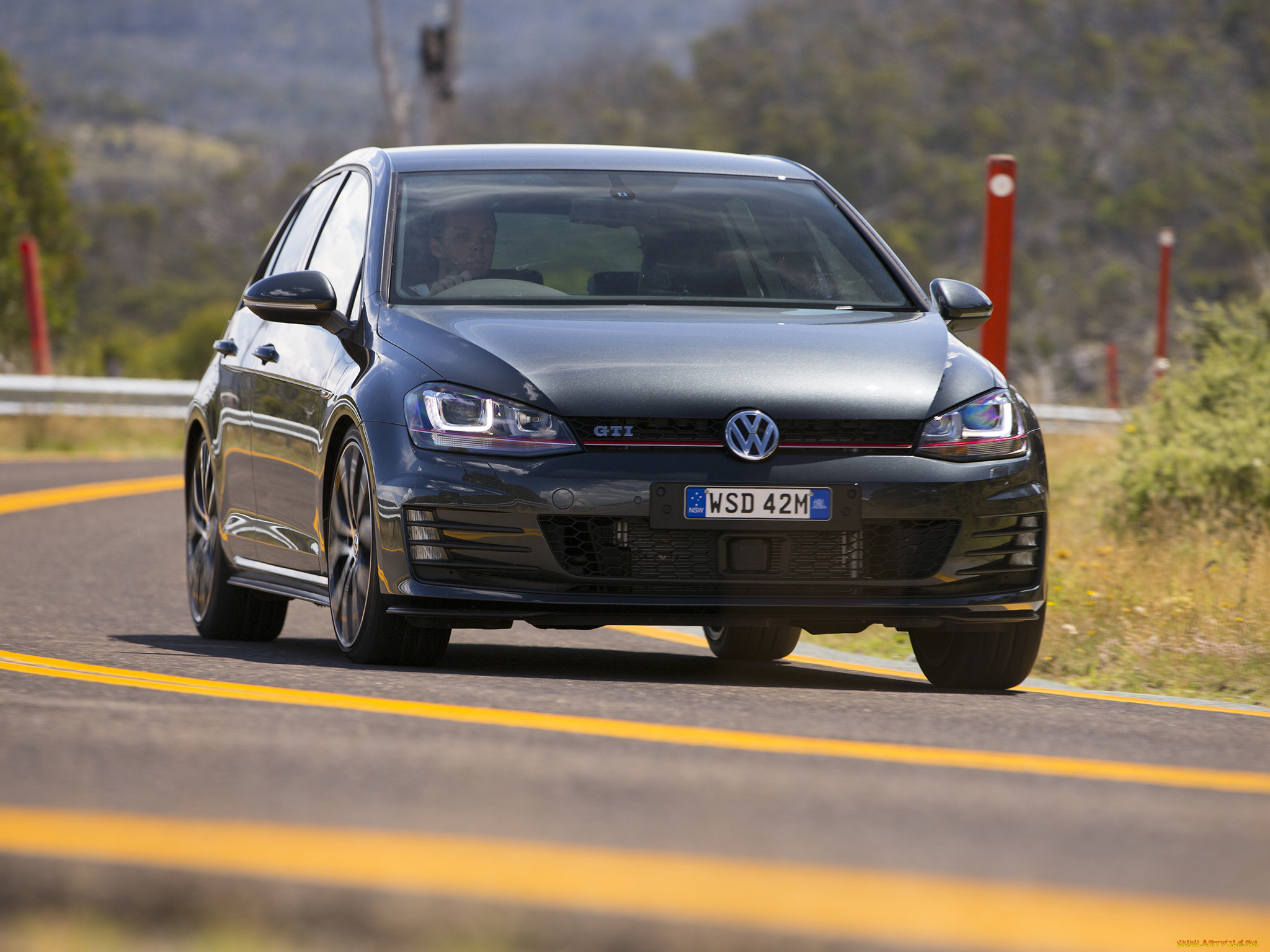 автомобили, volkswagen, темный, 2014г, typ, 5g, au-spec, 5-door, performance, golf, gti