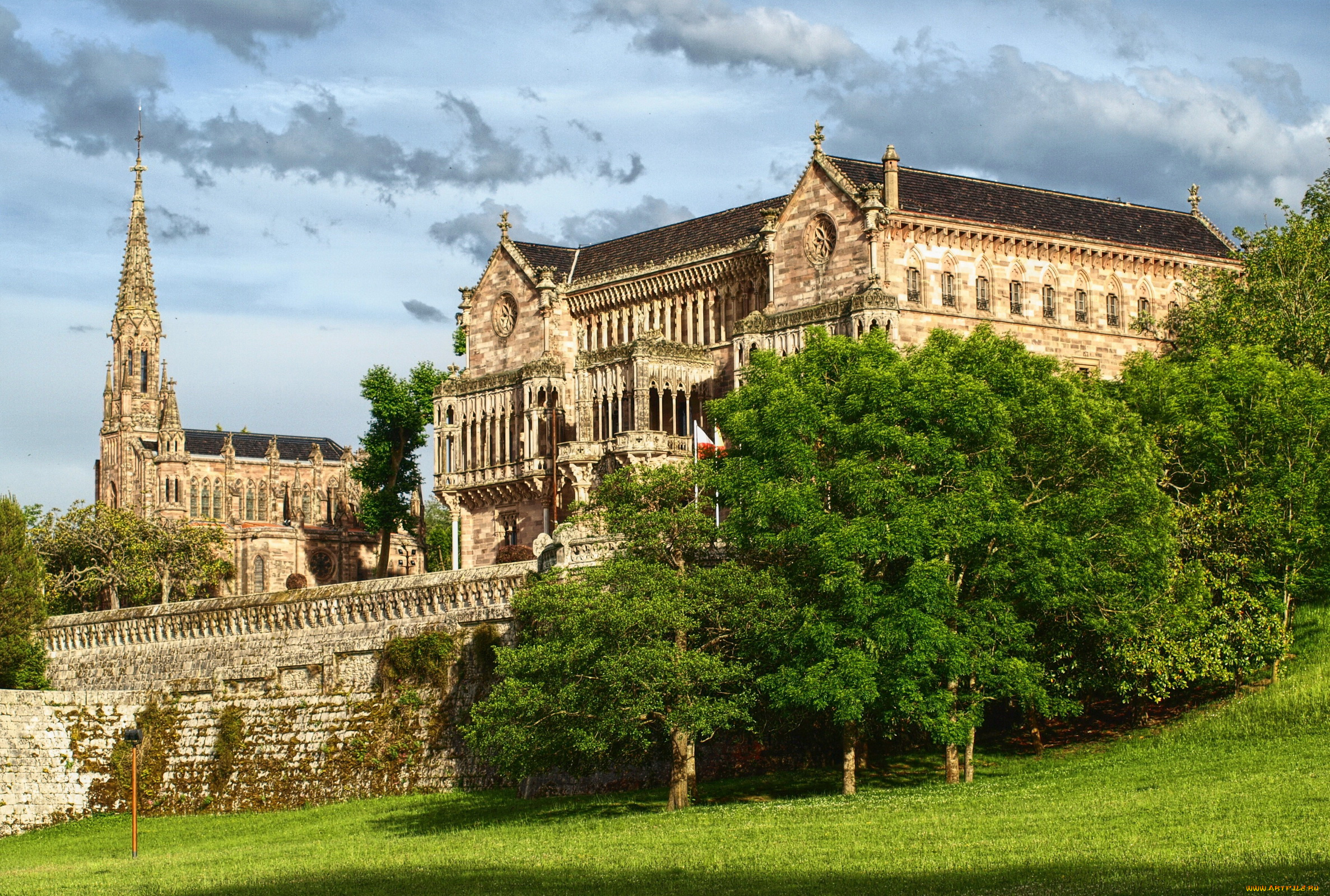 дворец, sobrellano, в, комильяс, испания, города, -, дворцы, , замки, , крепости, испания, комильяс, sobrellano, дворец