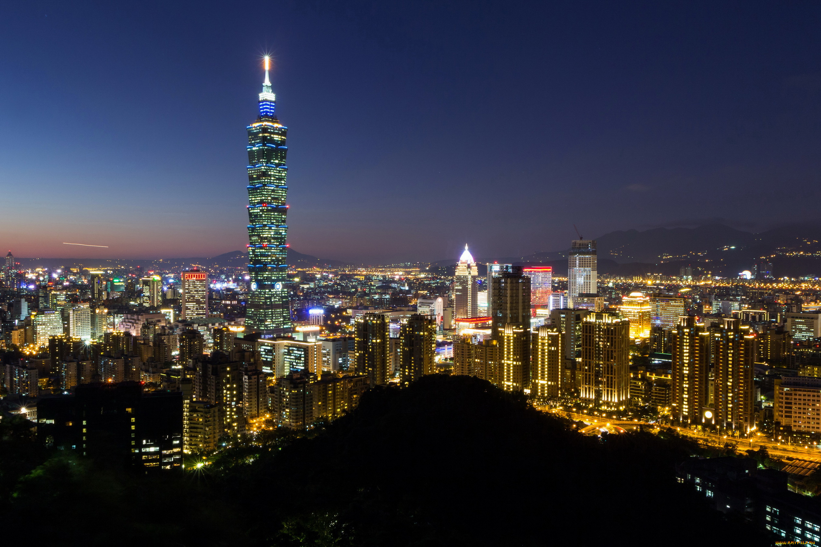 тайбэй, тайвань, китай, города, тайбэй, , тайвань, дома, огни, ночь, китай, taiwan, china, taipei
