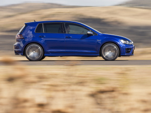 Картинка автомобили volkswagen golf r синий 2014г typ 5g 5-door au-spec