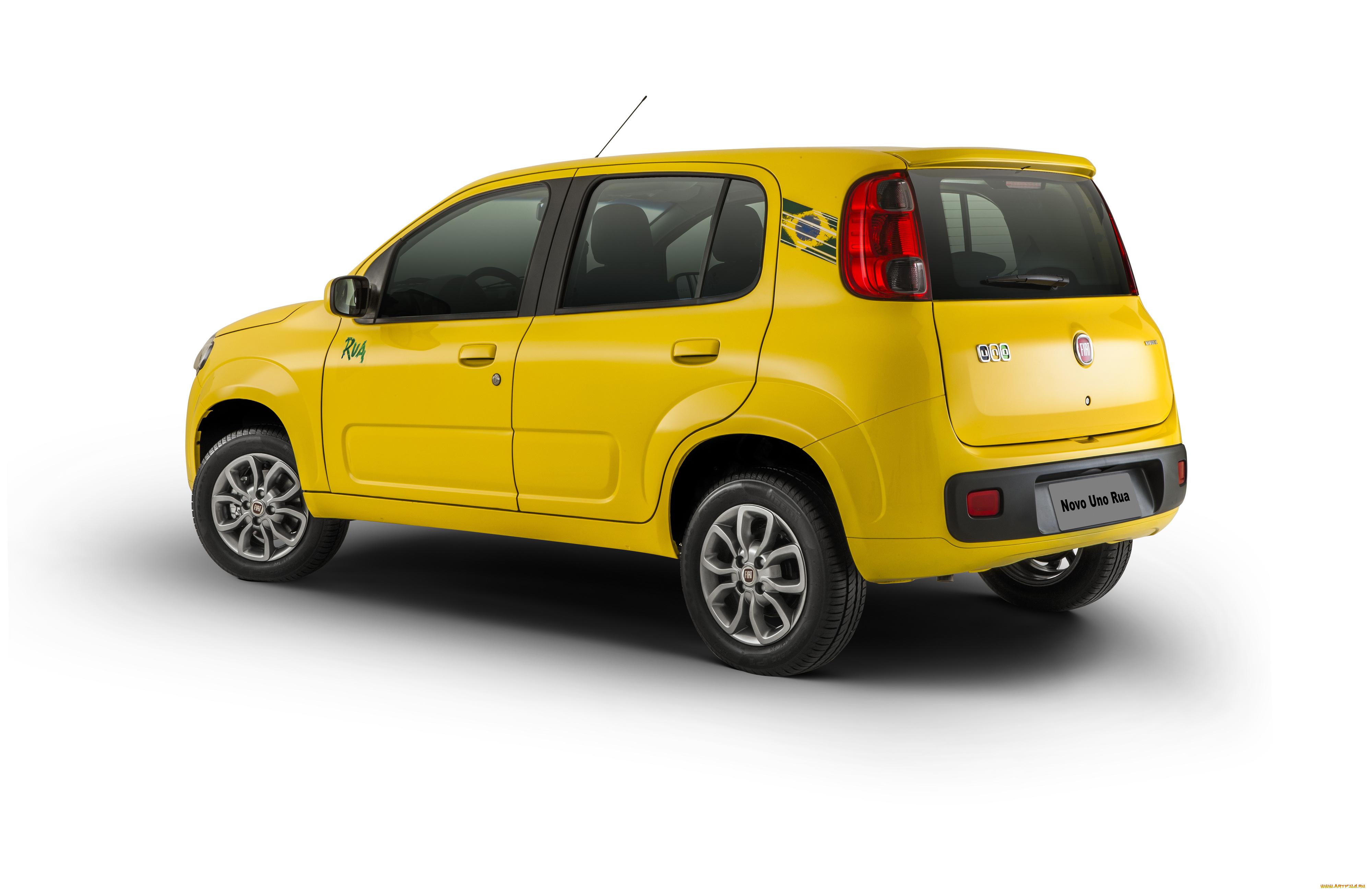 2014, fiat, uno, rua, автомобили, fiat, uno, rua, желтый, тюнинг