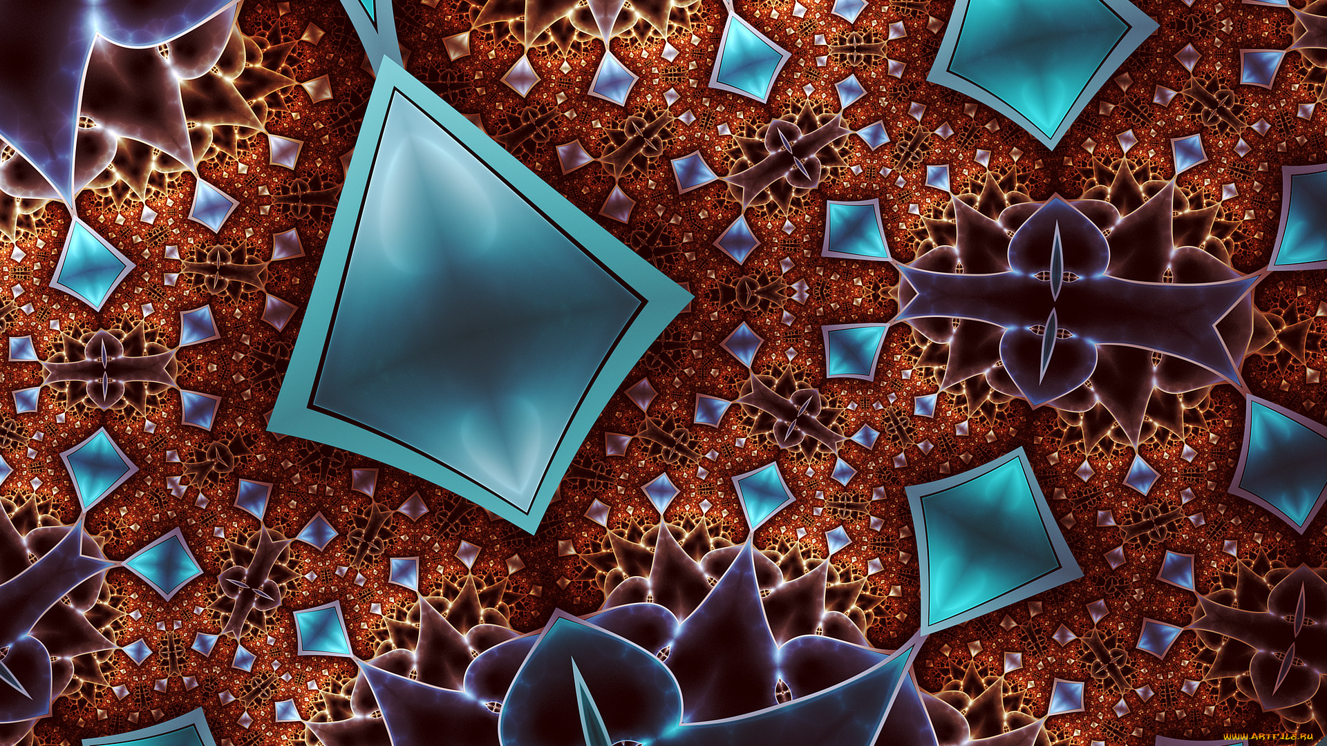 3д, графика, фракталы, , fractal, узор, фон, цвета