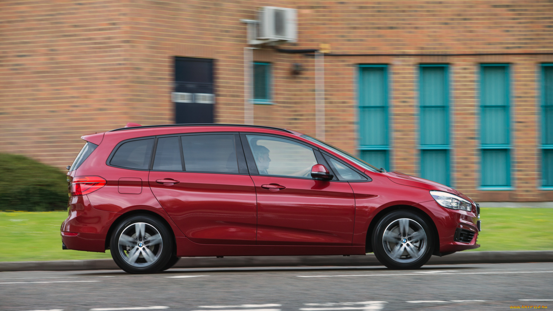 автомобили, bmw, красный, 2015г, f46, uk-spec, line, sport, tourer, gran, xdrive, 220d