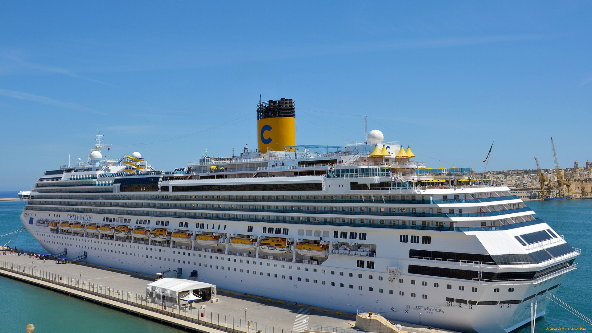 costa, favolosa, корабли, лайнеры, круизный, лайнер