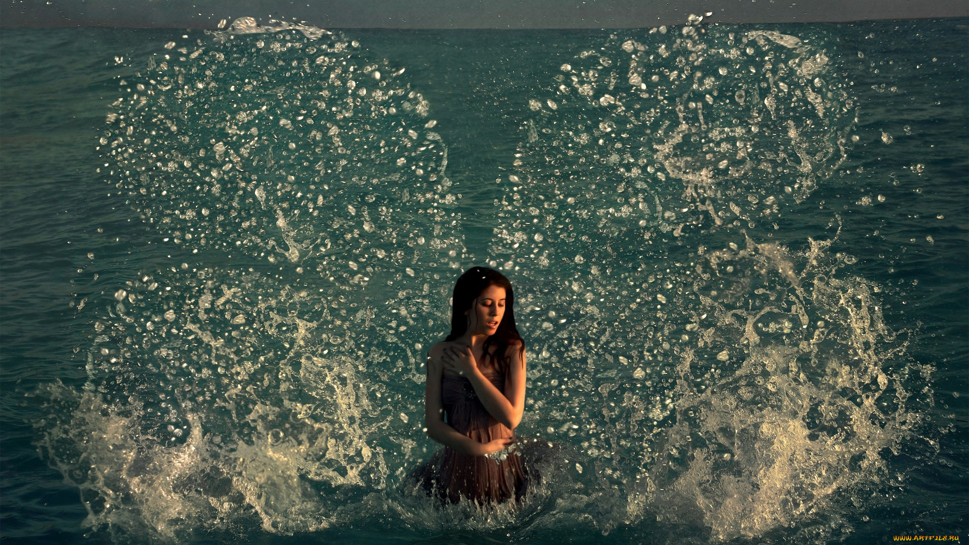 девушки, -unsort, , креатив, брызги, крылья, девушка