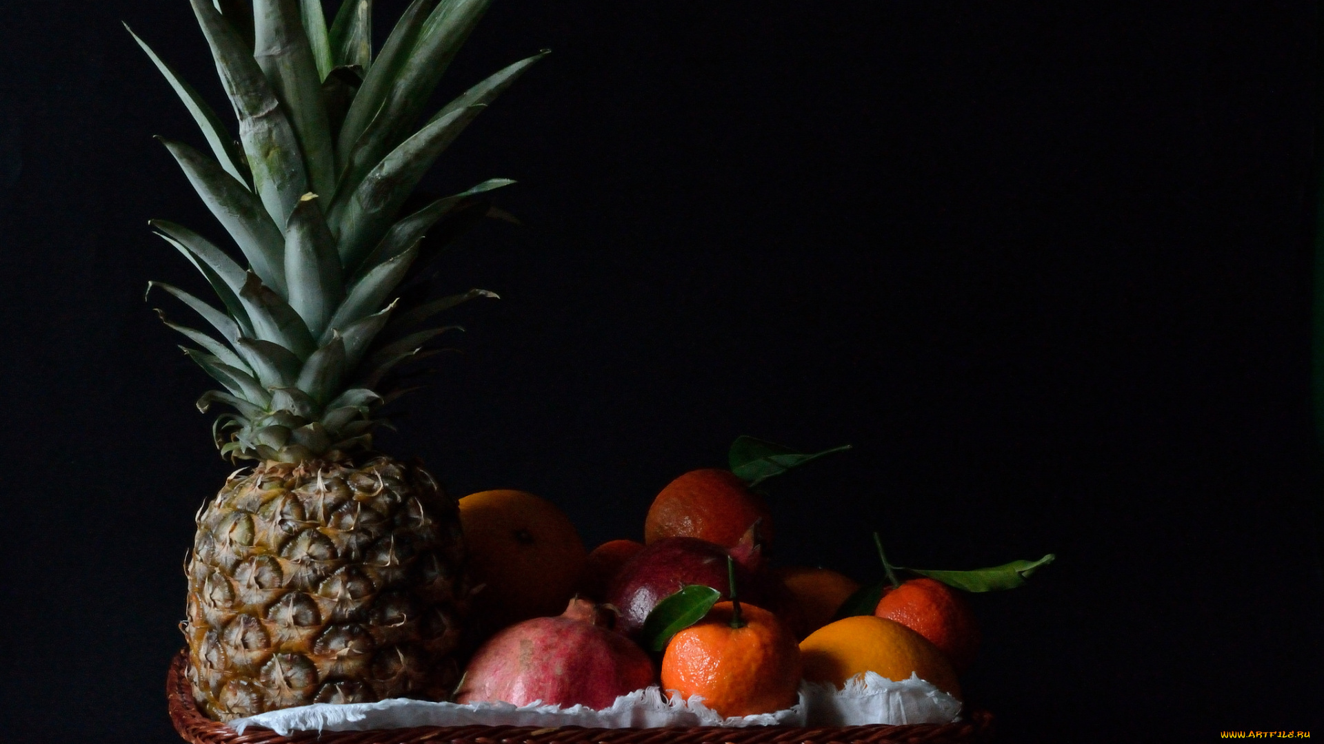 еда, ананас, фрукты