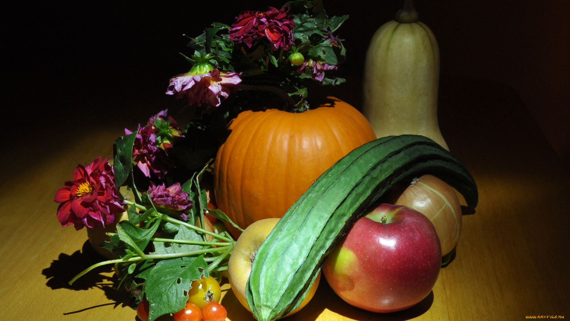 еда, натюрморт, снедь, цветы