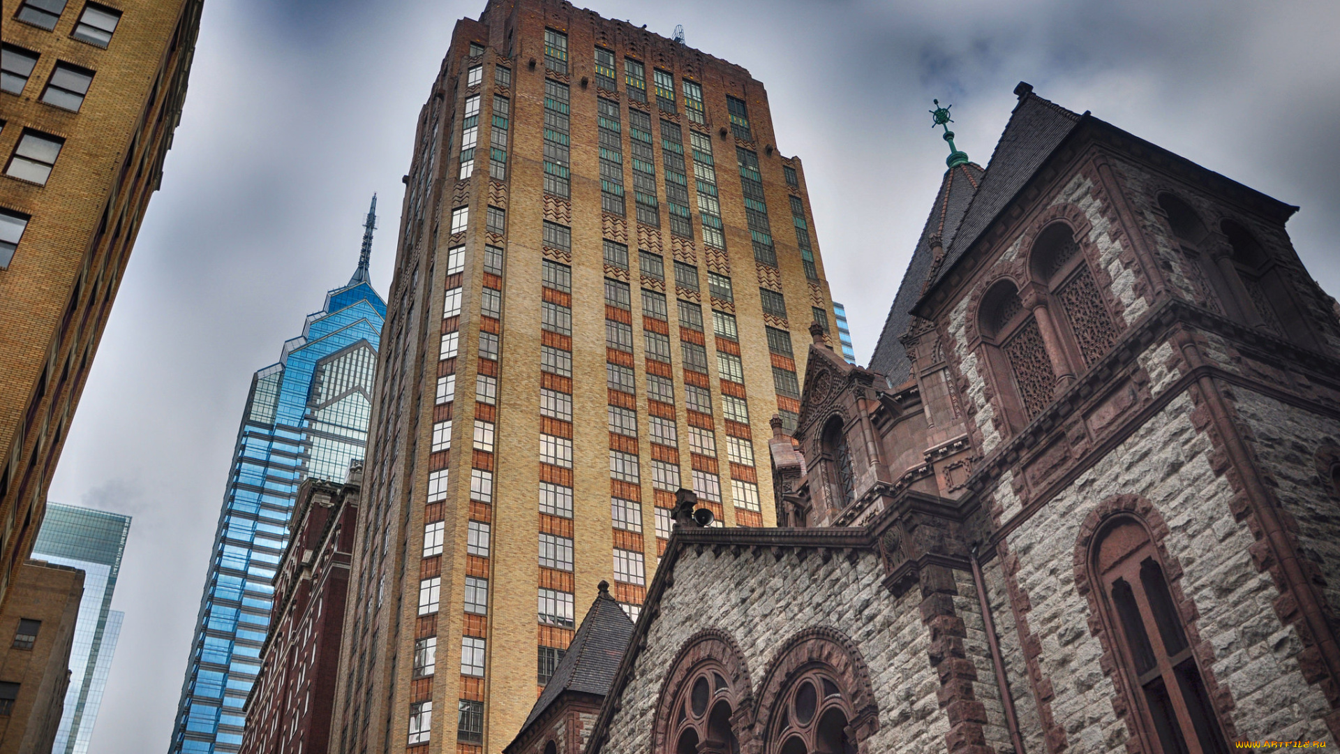 города, -, здания, , дома, город, небо, здания