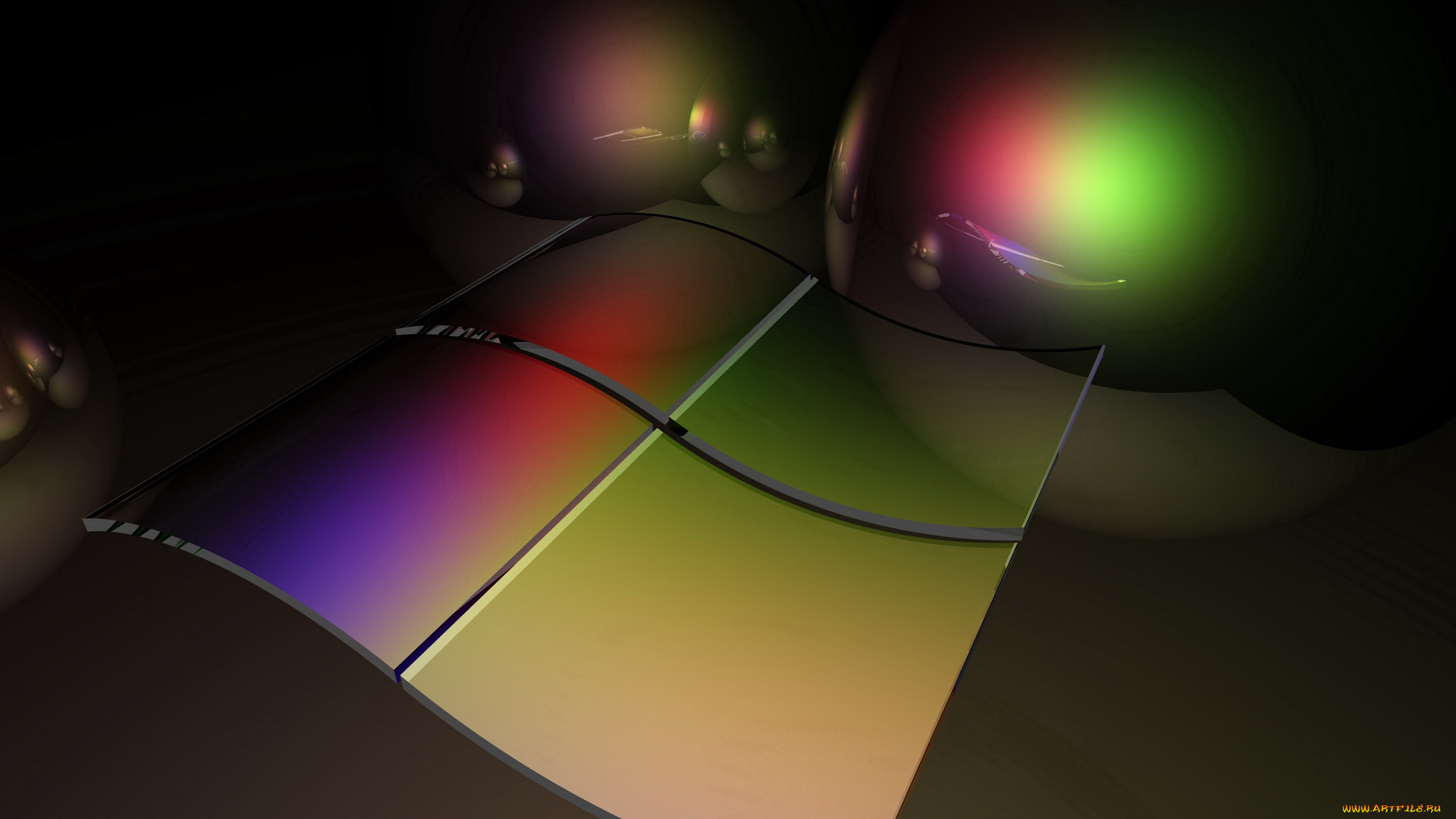 компьютеры, windows, xp, цвета, логотип