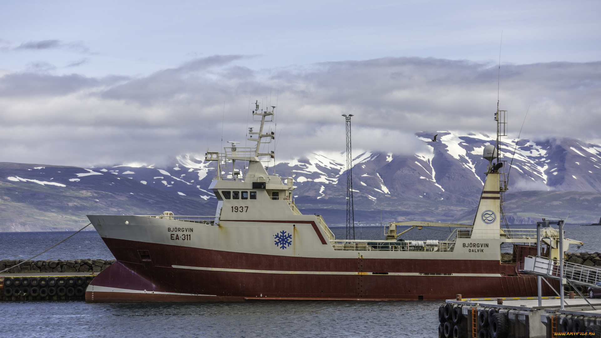 корабли, другое, север, судно, пристань
