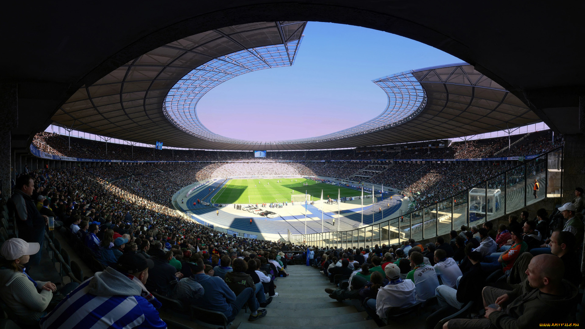 спорт, стадионы, футбол, поле, арена, зрители, болельщики, люди, стадион