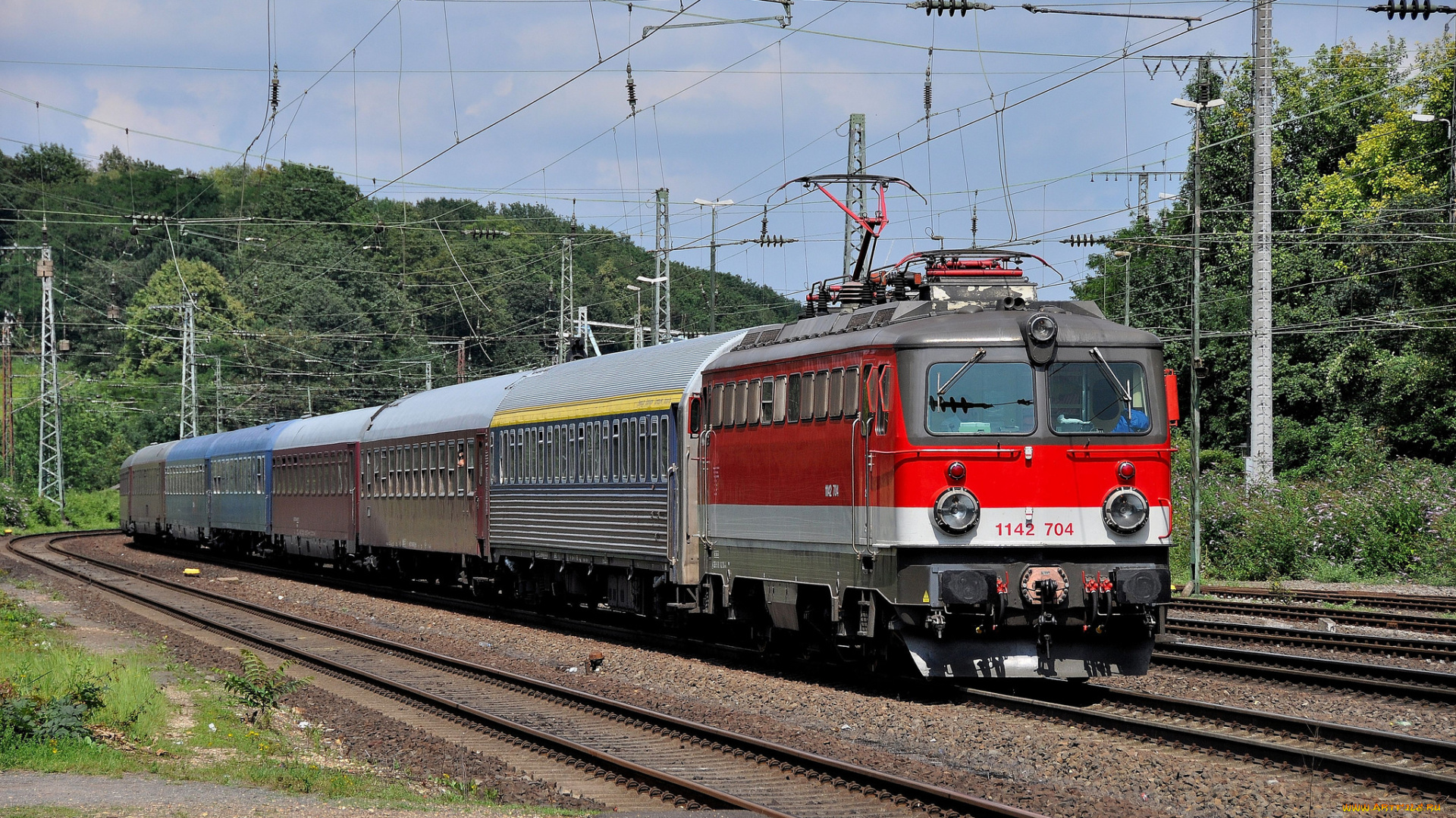 техника, электровозы, железная, состав, локомотив, рельсы, дорога