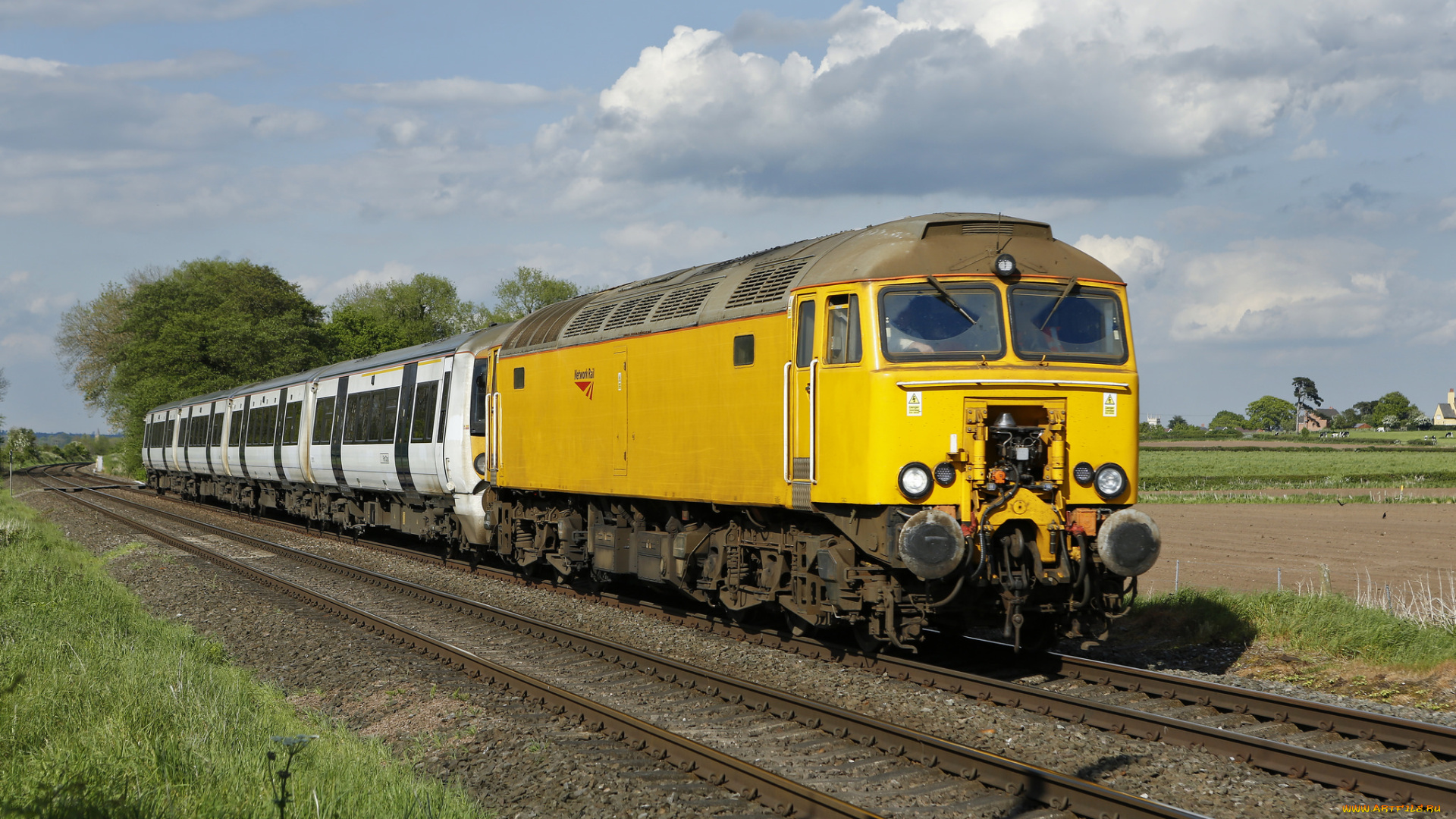 техника, поезда, локомотив, рельсы, дорога, состав, железная