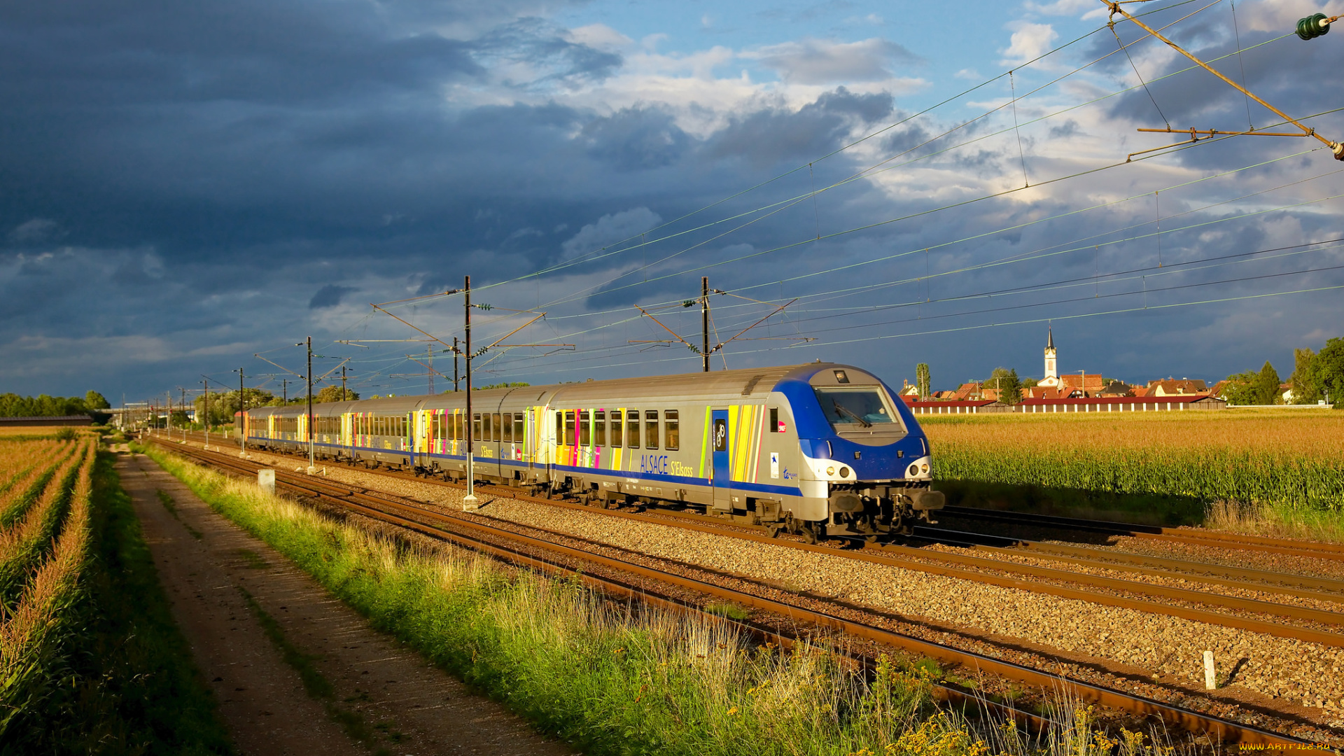 техника, поезда, локомотив, рельсы, состав, дорога, железная