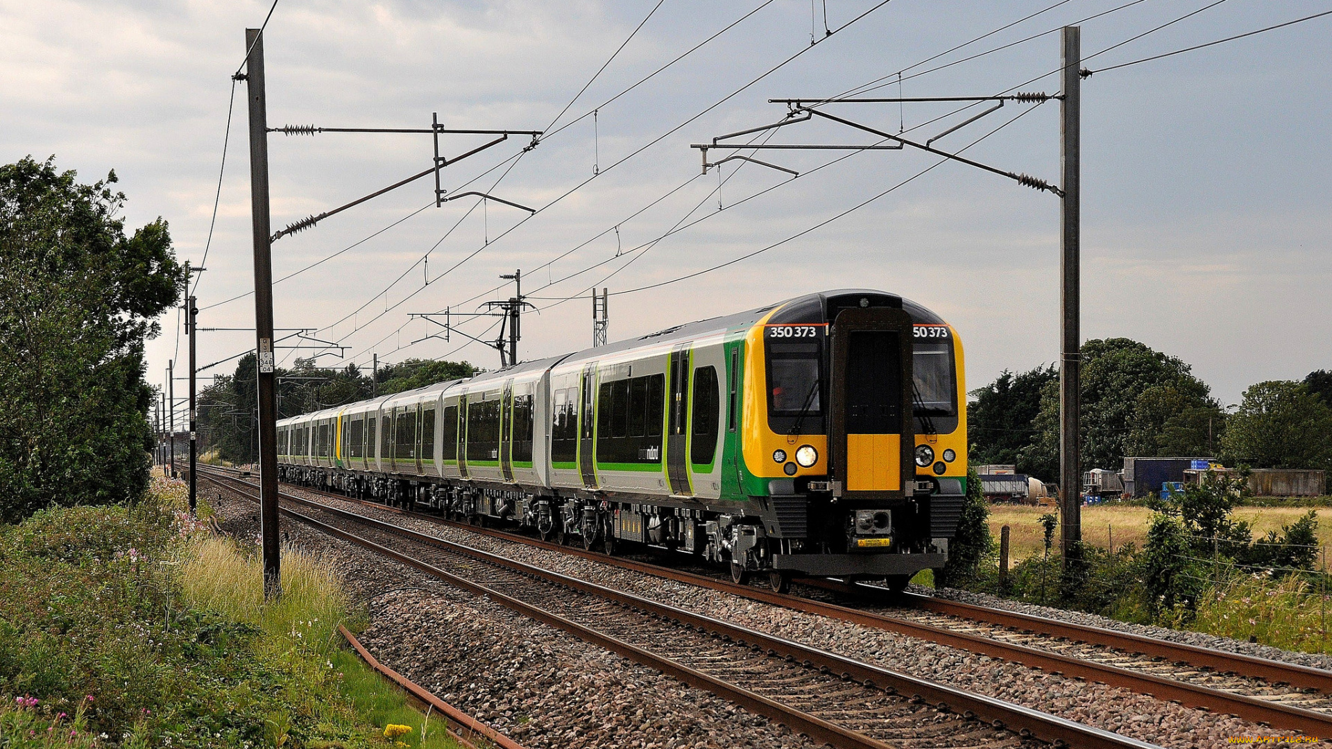 техника, поезда, локомотив, состав, рельсы, дорога, железная