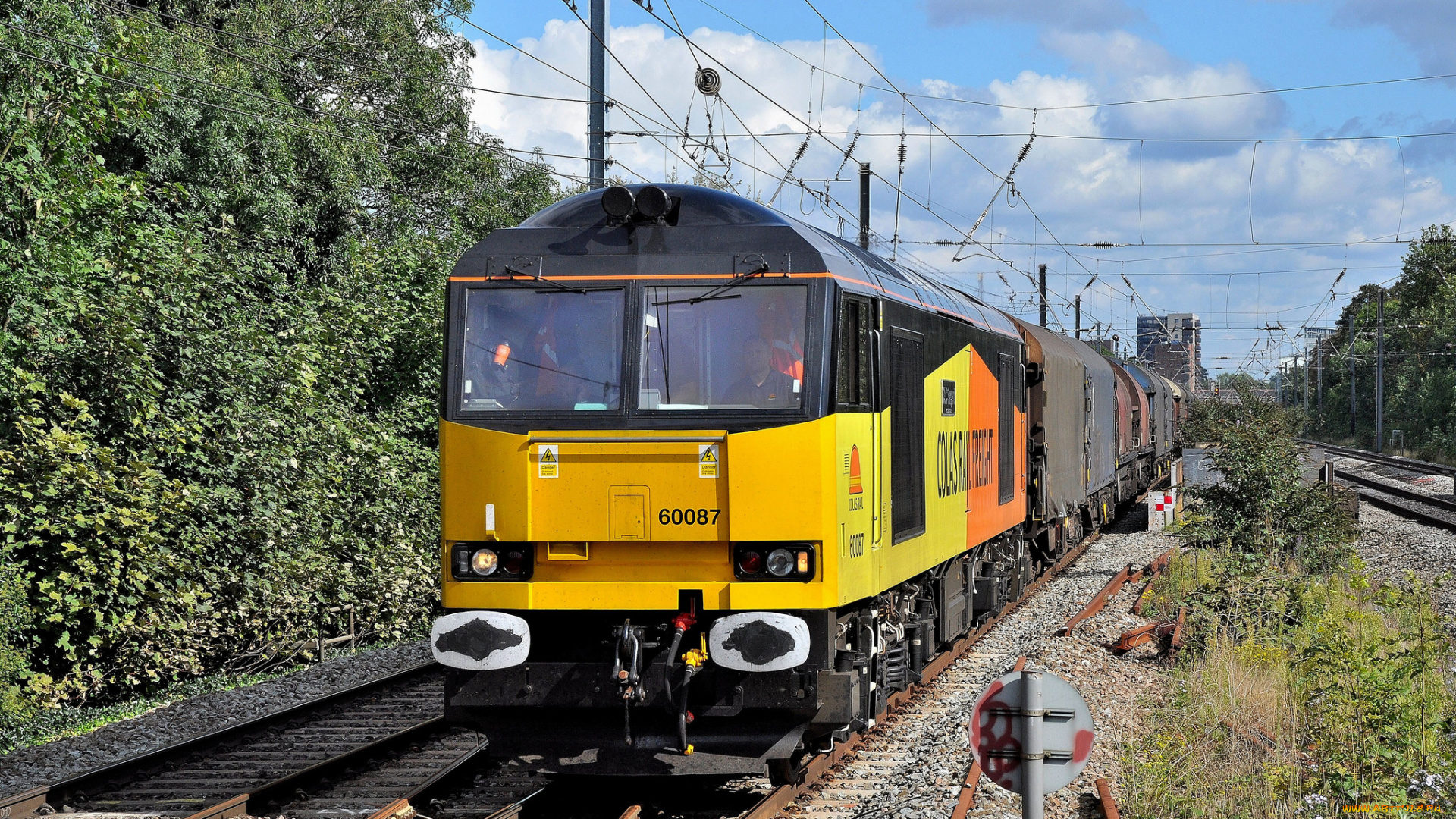 техника, поезда, состав, локомотив, железная, дорога, рельсы