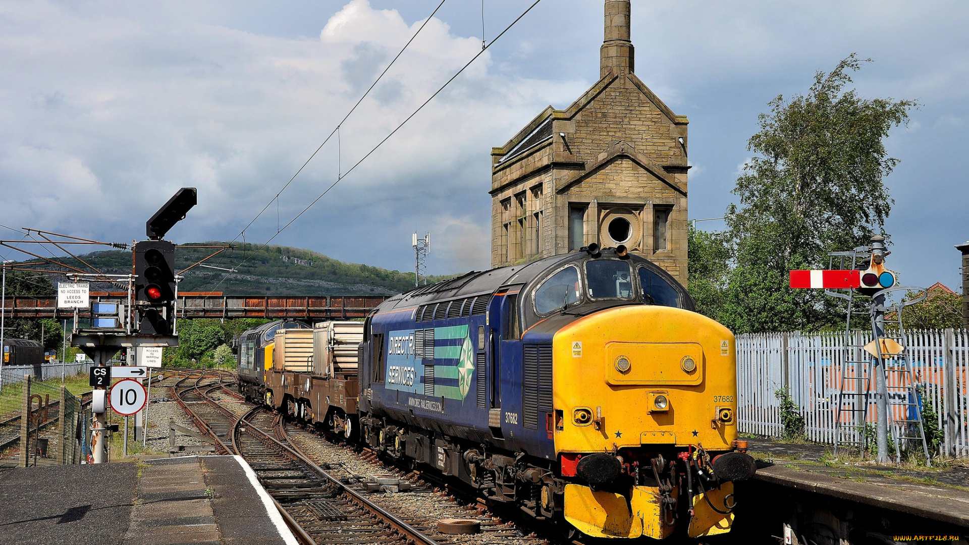 техника, поезда, состав, рельсы, дорога, железная, локомотив