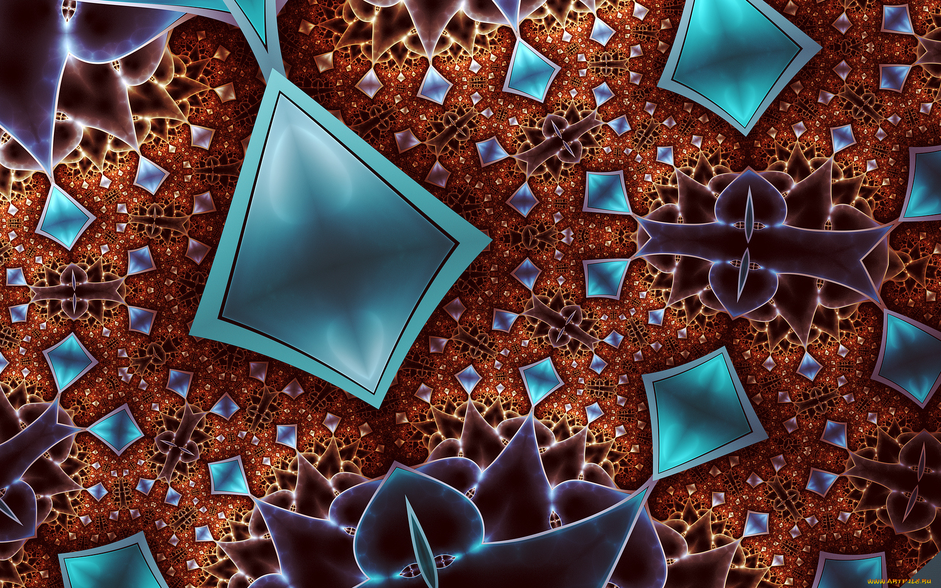 3д, графика, фракталы, , fractal, узор, фон, цвета