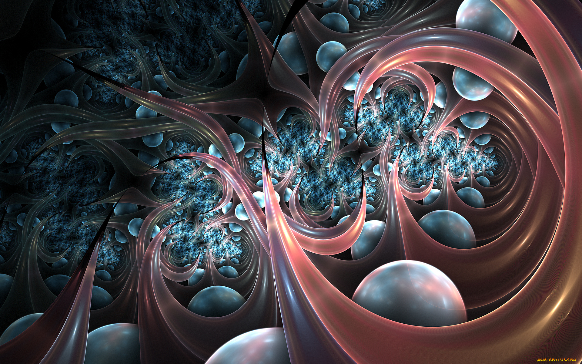 3д, графика, фракталы, , fractal, узор, фон, цвета