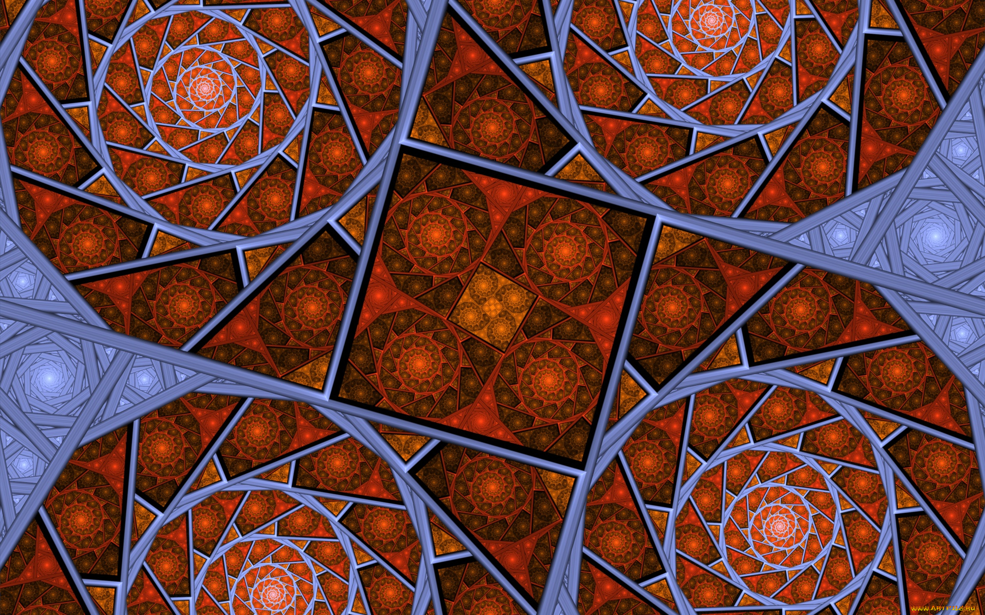 3д, графика, фракталы, , fractal, узор, цвета, фон