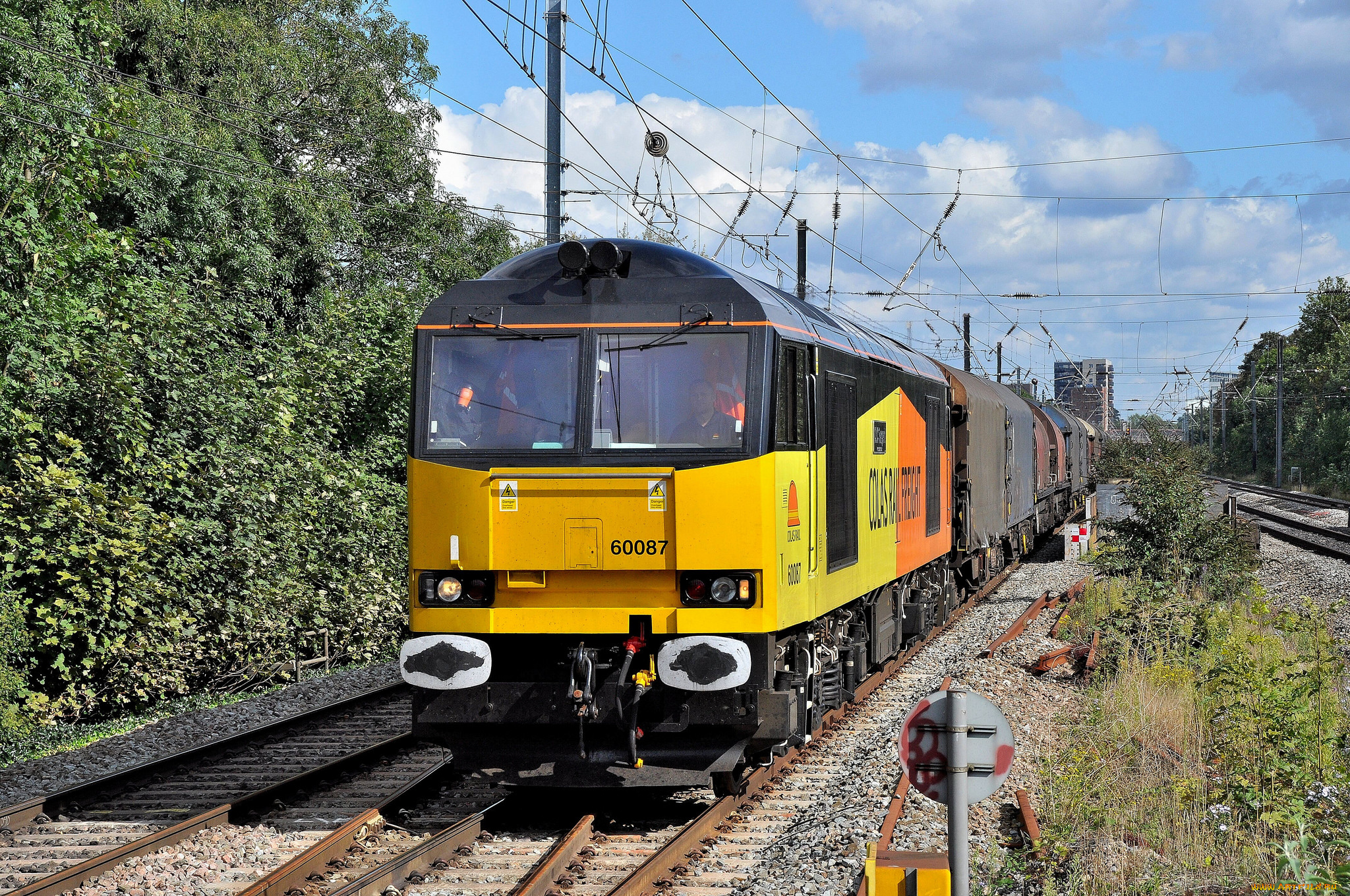 техника, поезда, состав, локомотив, железная, дорога, рельсы