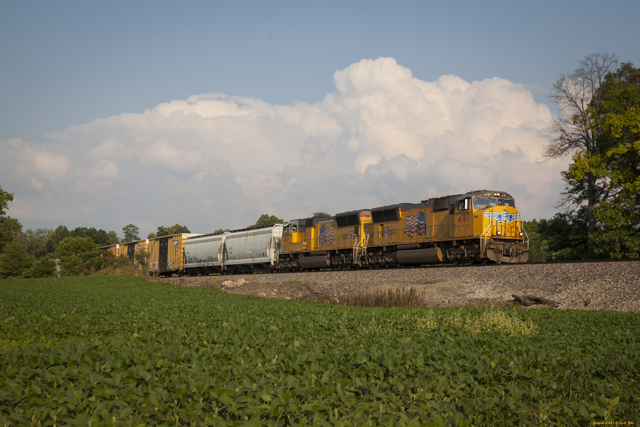 техника, поезда, локомотив, рельсы, дорога, состав, железная