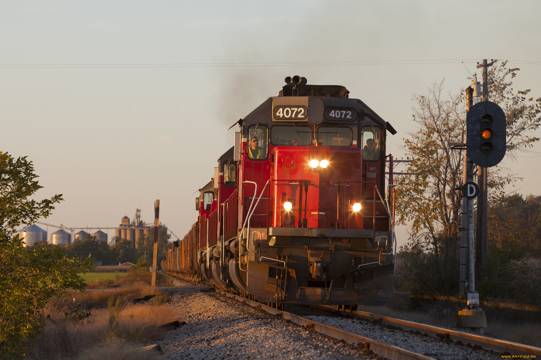 техника, поезда, состав, локомотив, дорога, железная, рельсы