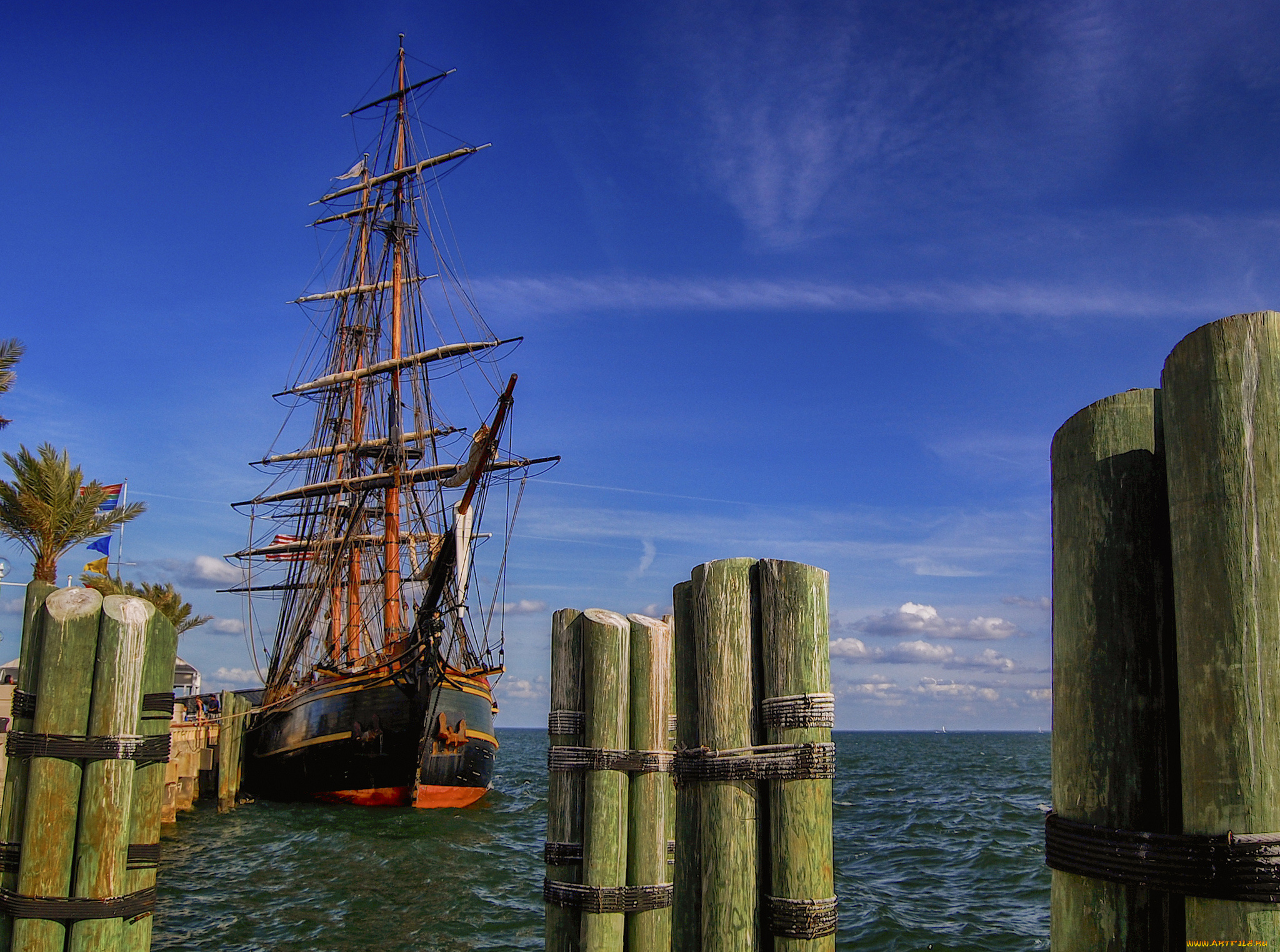 hms, bounty, корабли, парусники, мачты, паруса