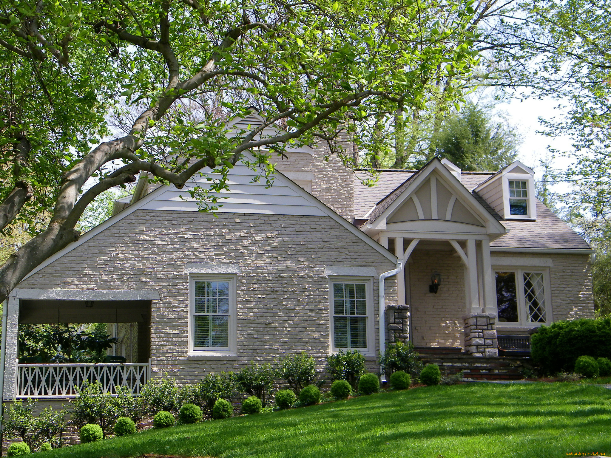 города, -, здания, , дома, дом, особняк, дизайн, трава, зелень, деревья, ветки, листья